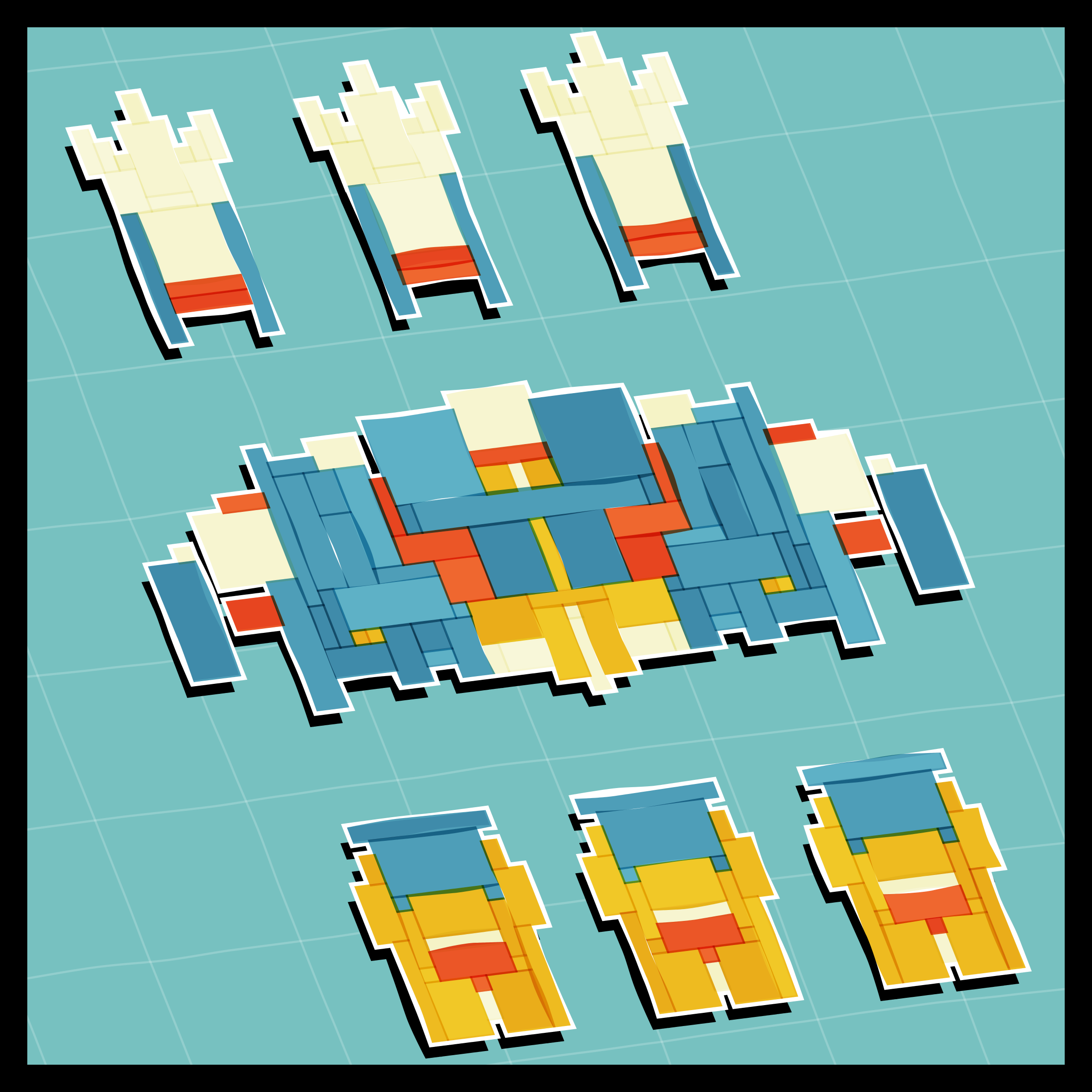 Art Blocks - Art Blocks v2 - Paper Armada #2602 - NFT # 37002602