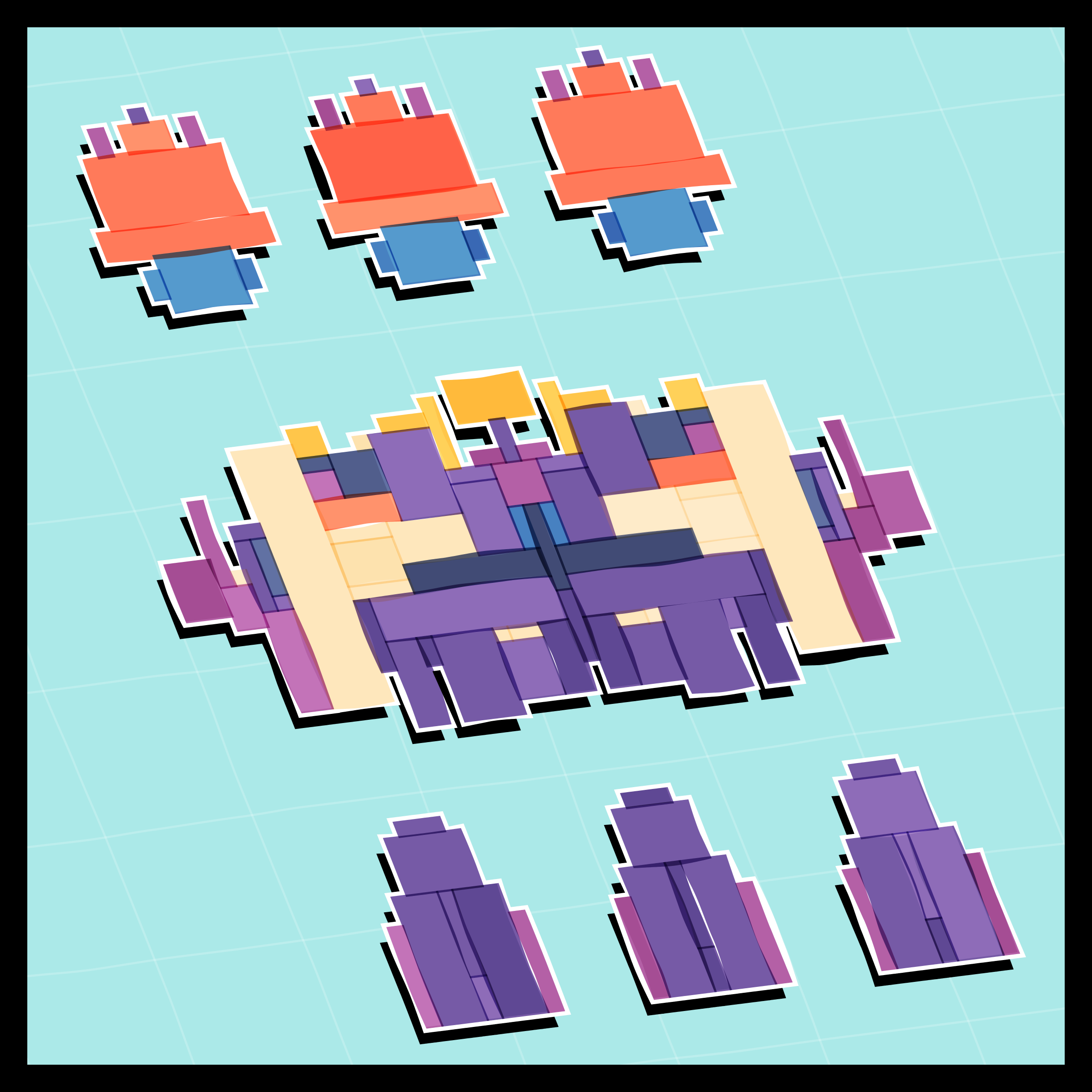 Art Blocks - Art Blocks v2 - Paper Armada #2609 - NFT # 37002609