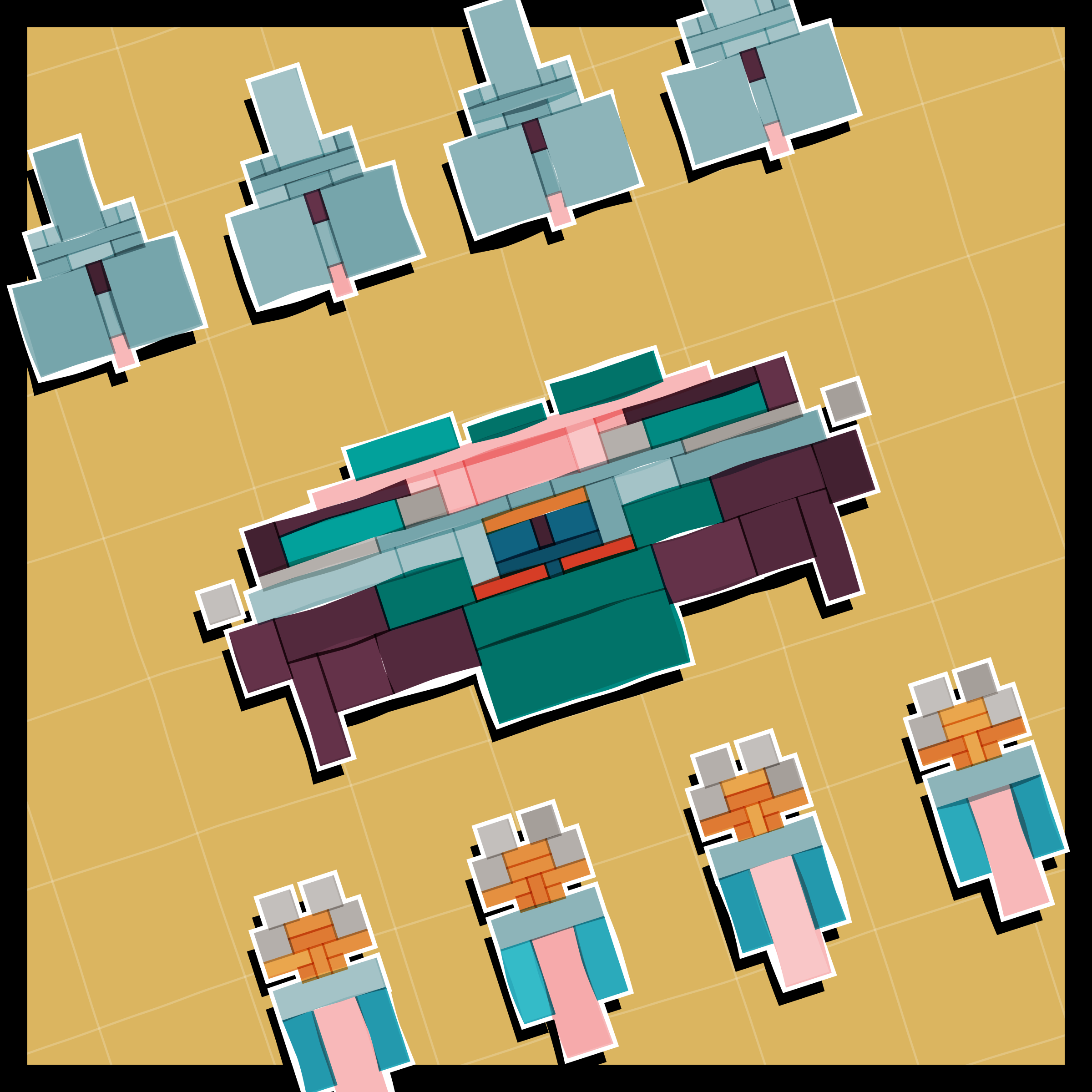 Art Blocks - Art Blocks v2 - Paper Armada #2614 - NFT # 37002614