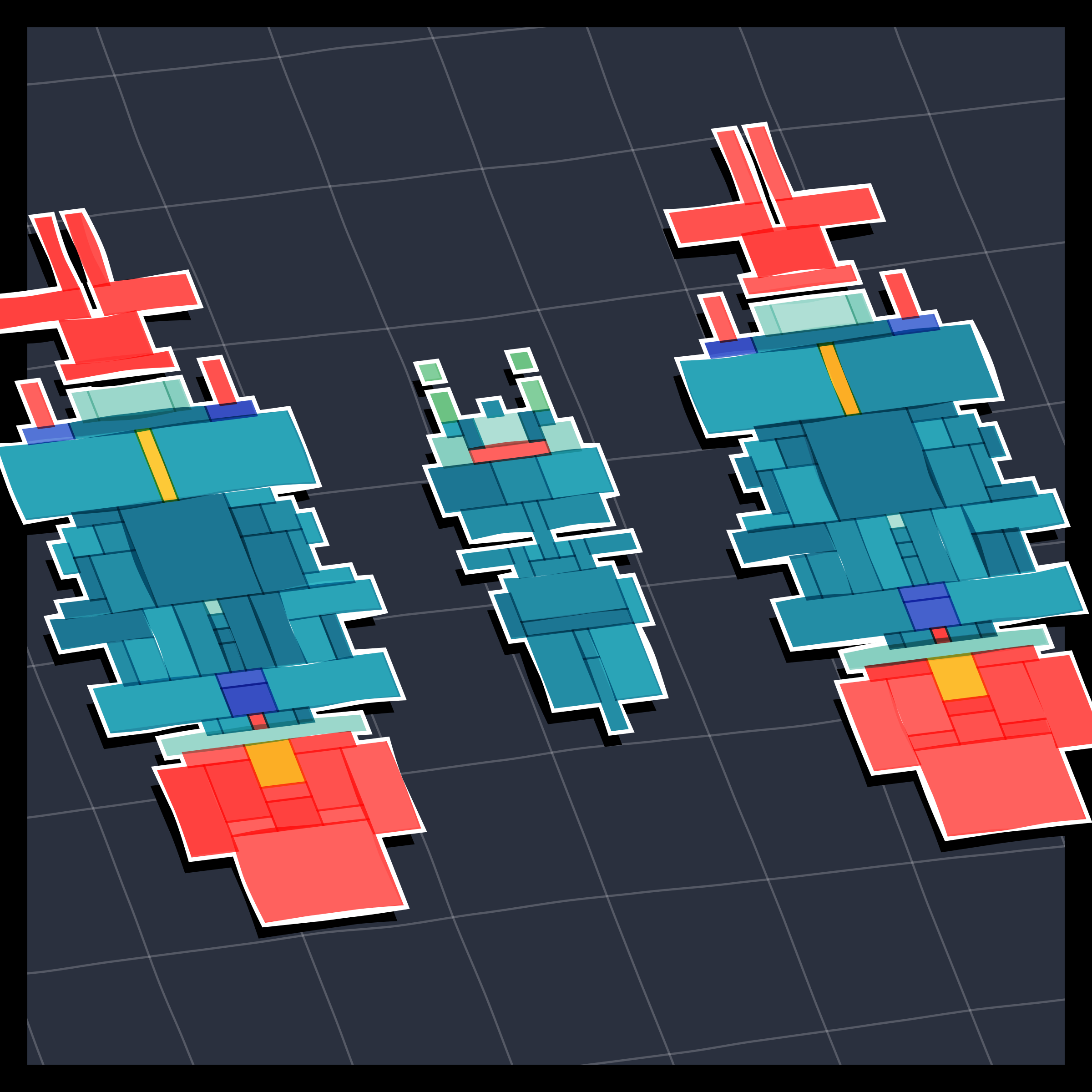 Art Blocks - Art Blocks v2 - Paper Armada #2621 - NFT # 37002621