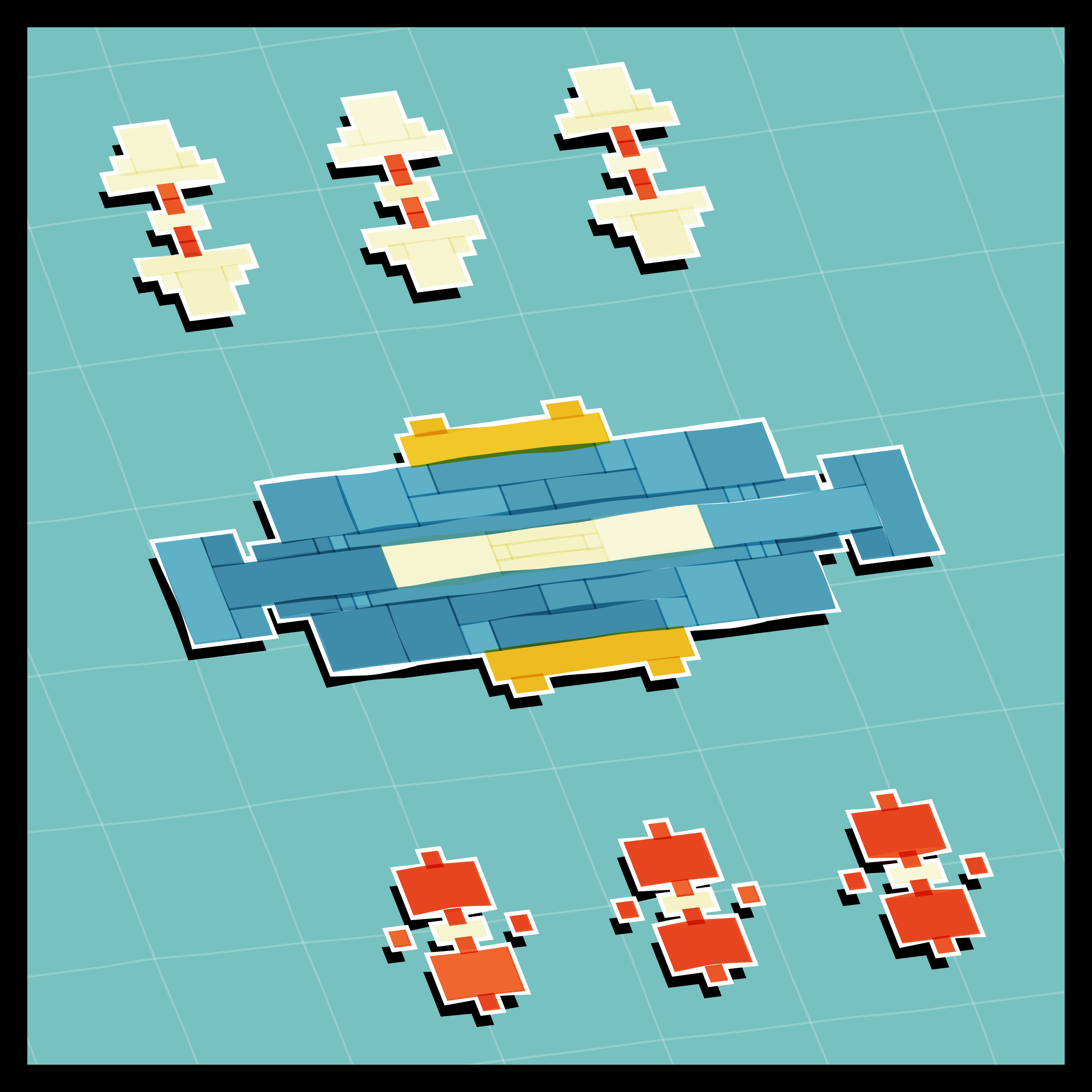 Art Blocks - Art Blocks v2 - Paper Armada #2625 - NFT # 37002625