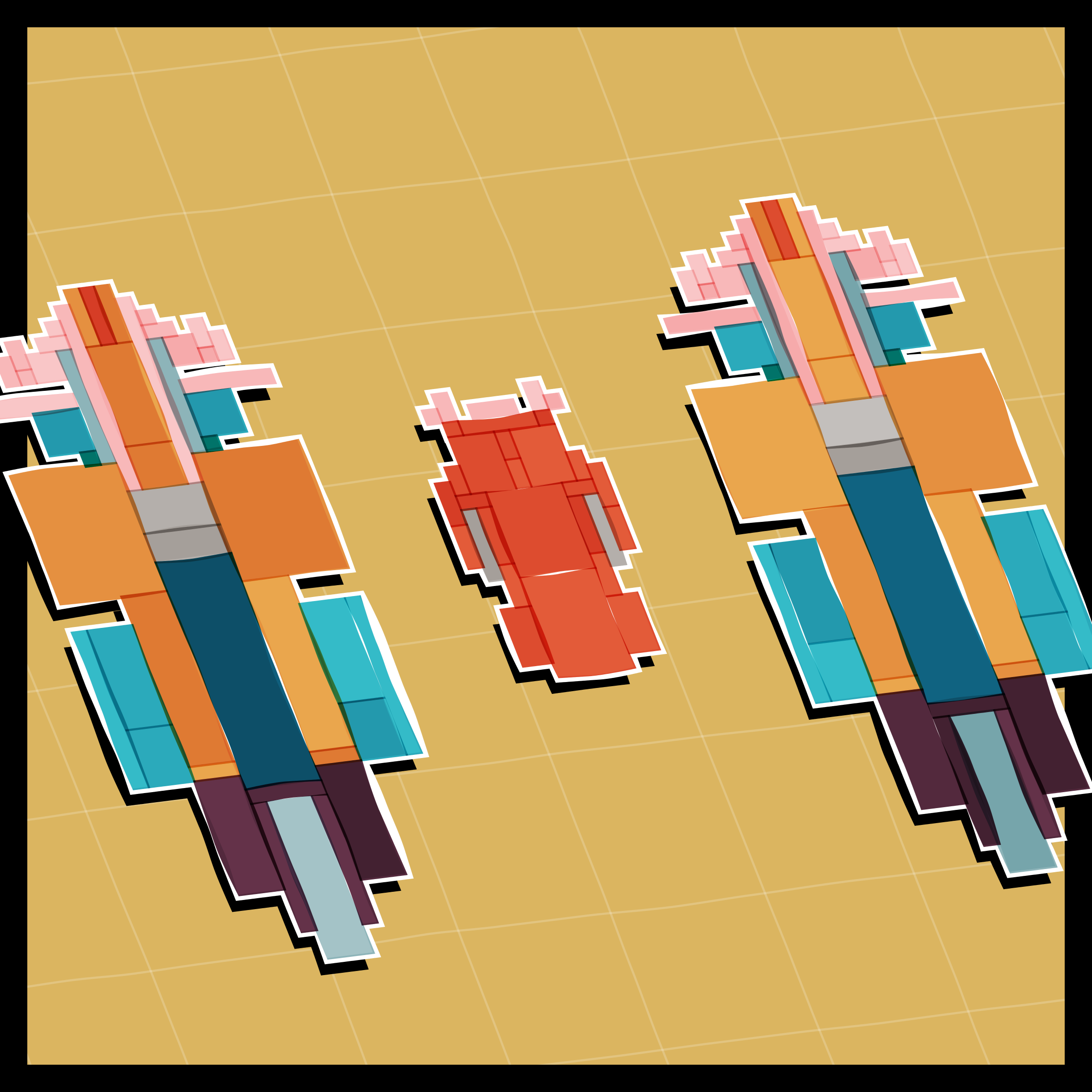 Art Blocks - Art Blocks v2 - Paper Armada #2639 - NFT # 37002639