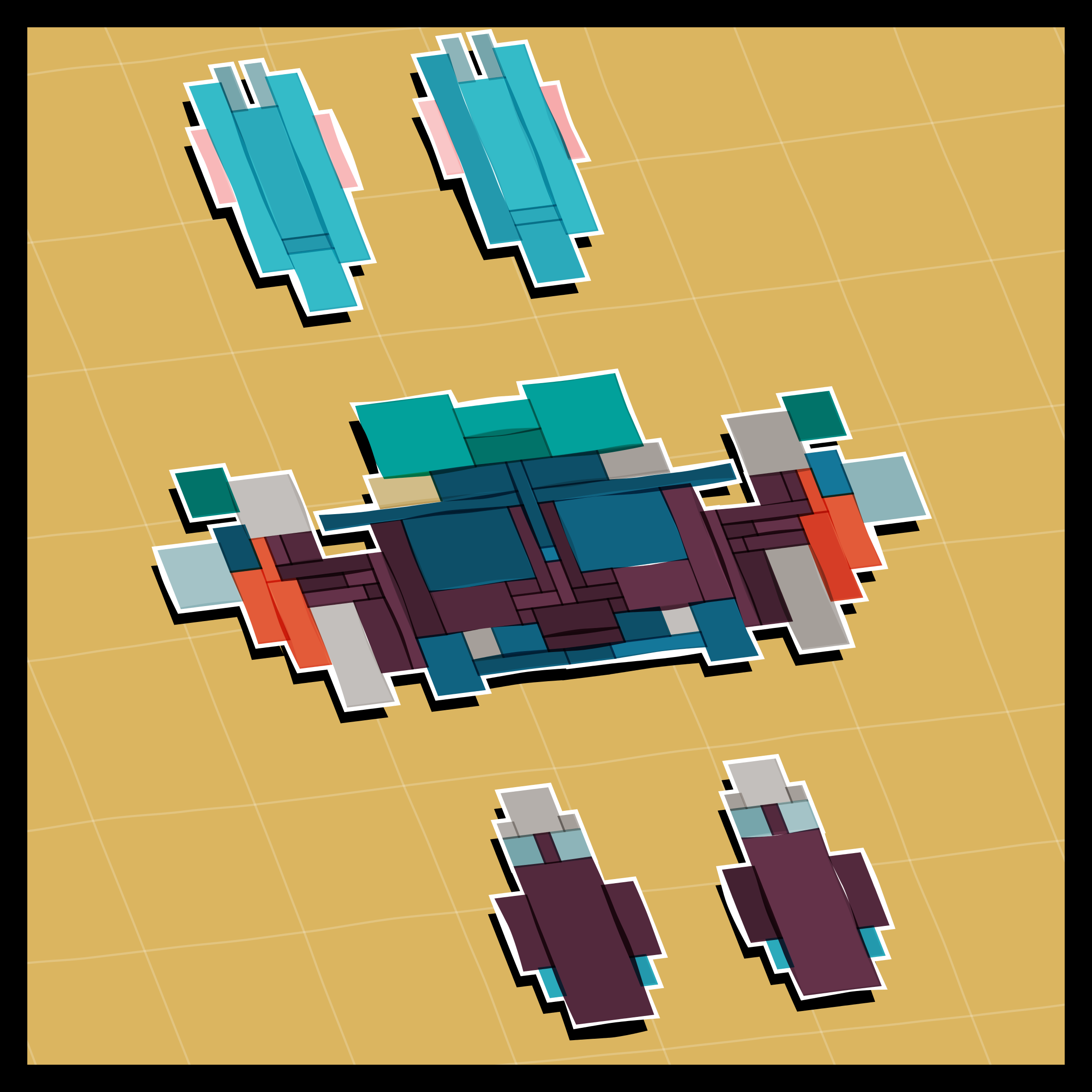 Art Blocks - Art Blocks v2 - Paper Armada #2645 - NFT # 37002645