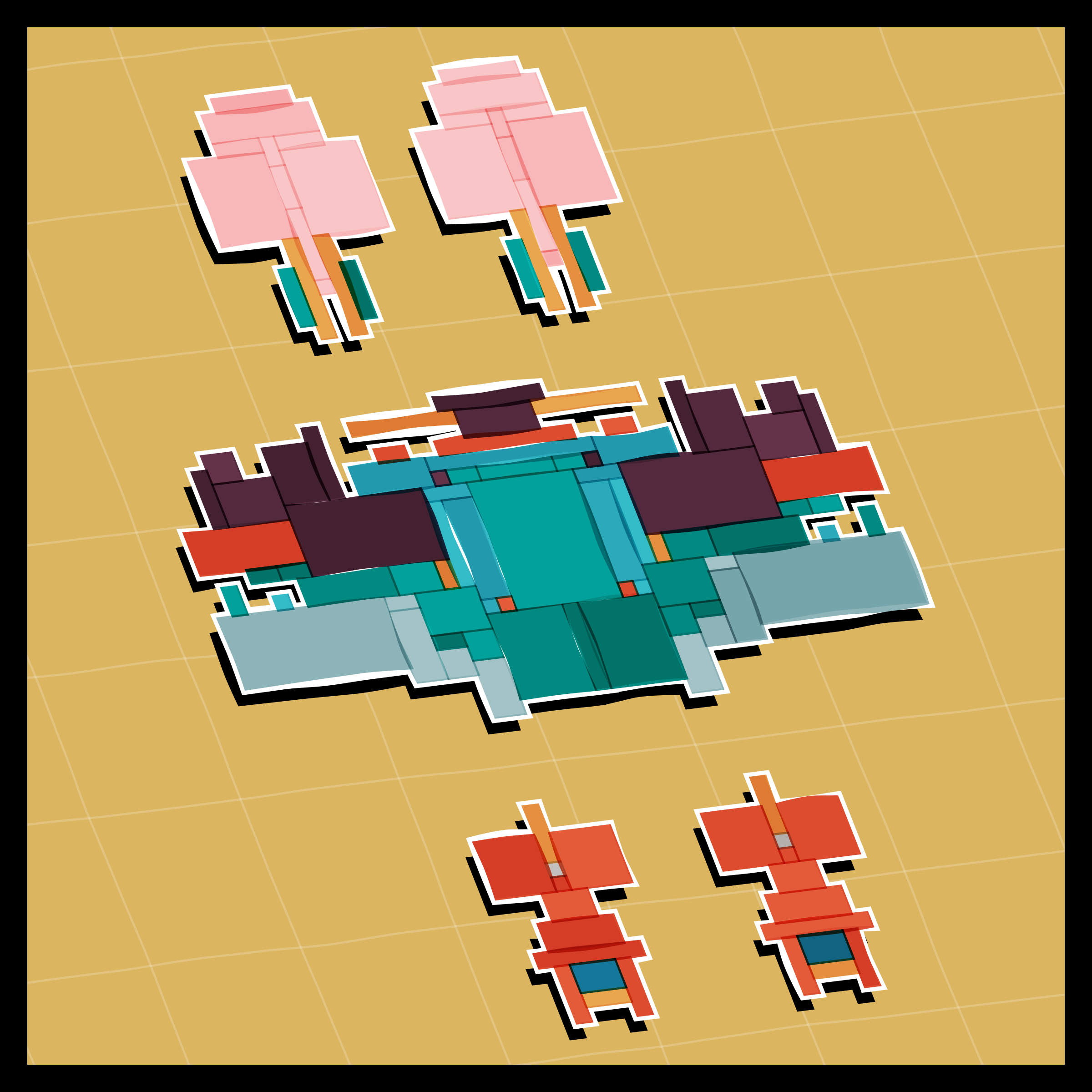 Art Blocks - Art Blocks v2 - Paper Armada #2663 - NFT # 37002663