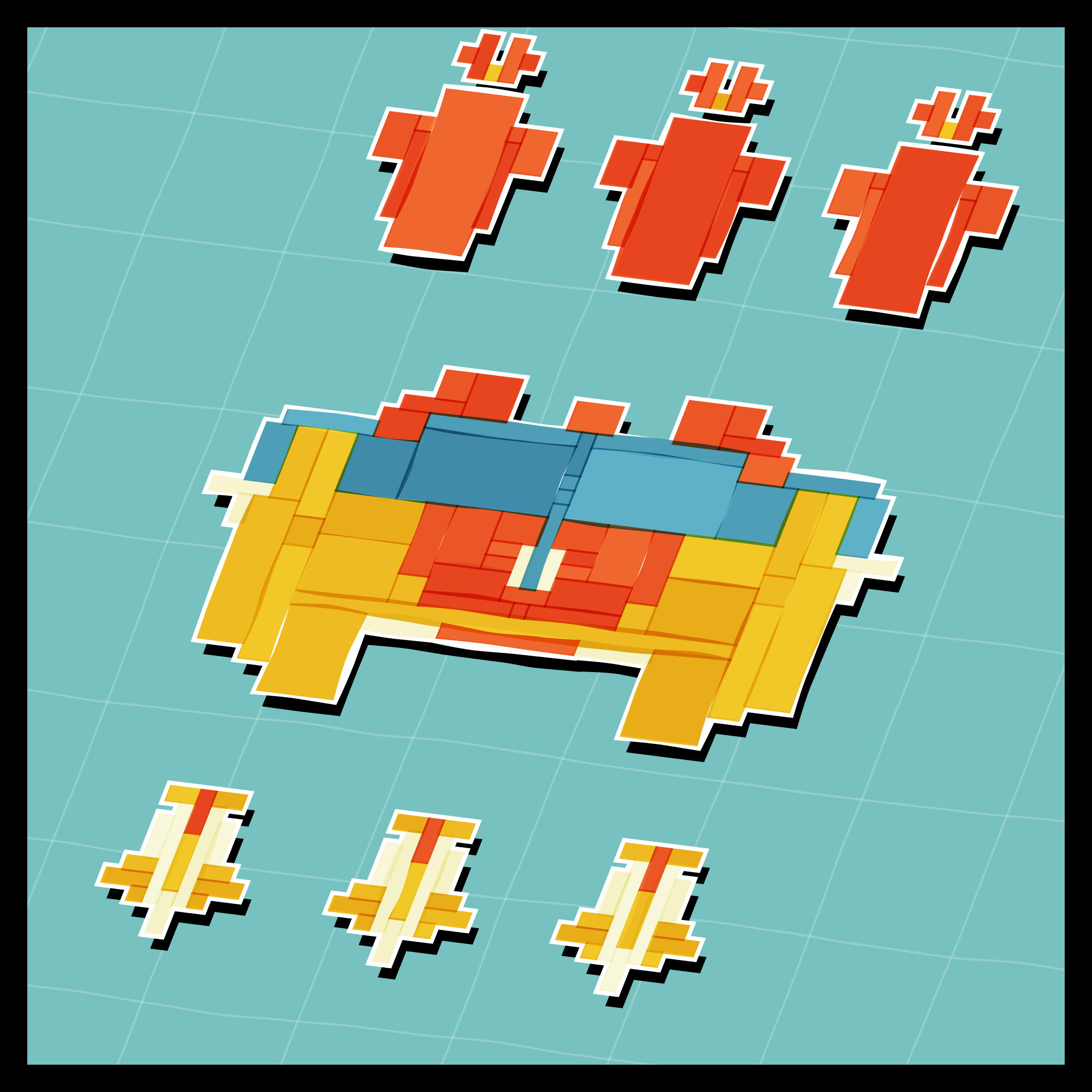 Art Blocks - Art Blocks v2 - Paper Armada #2671 - NFT # 37002671