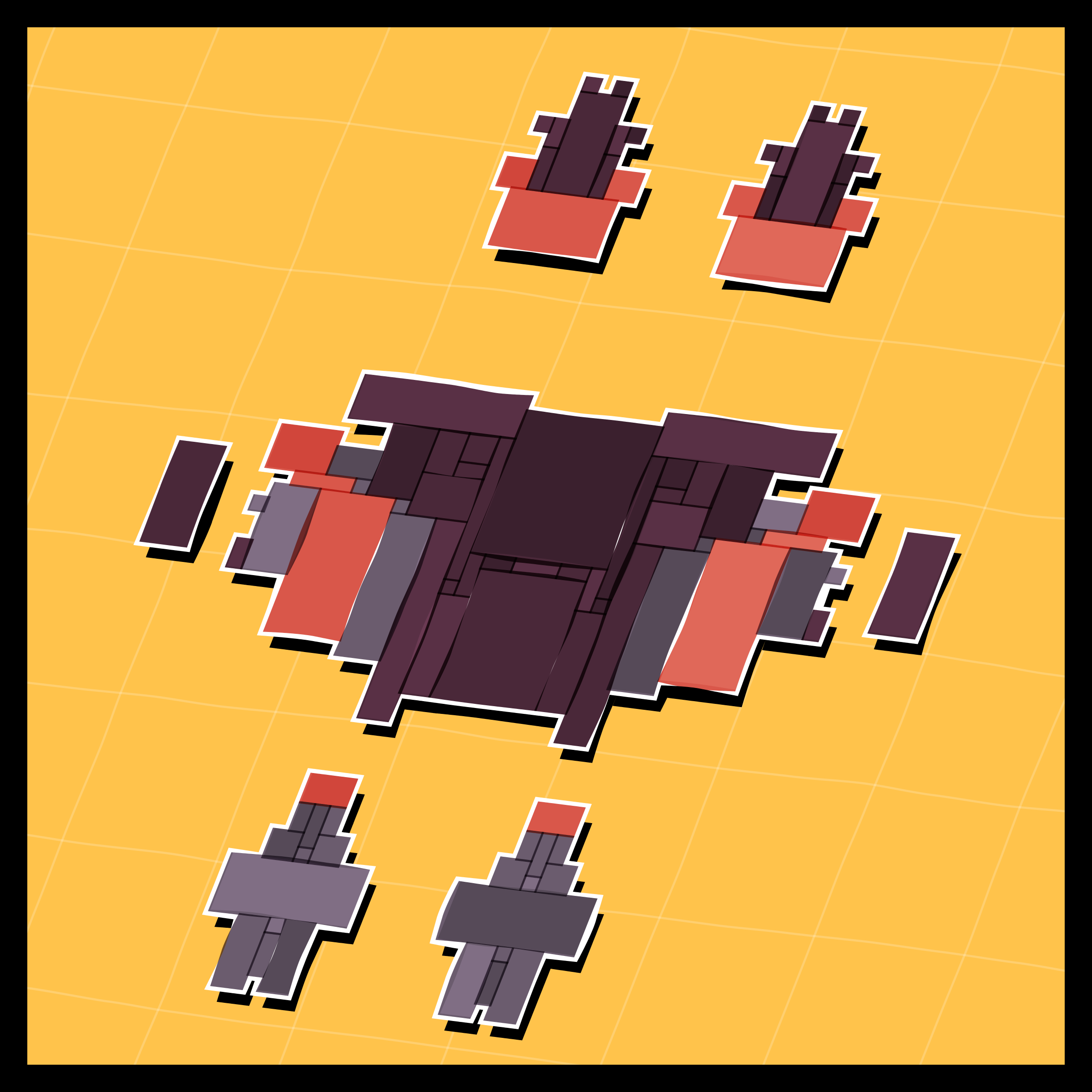 Art Blocks - Art Blocks v2 - Paper Armada #2674 - NFT # 37002674