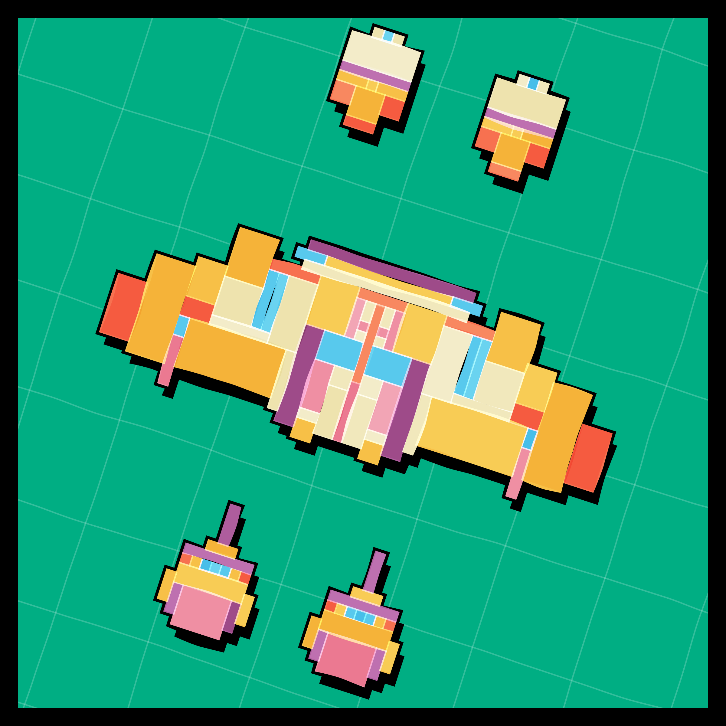 Art Blocks - Art Blocks v2 - Paper Armada #2685 - NFT # 37002685