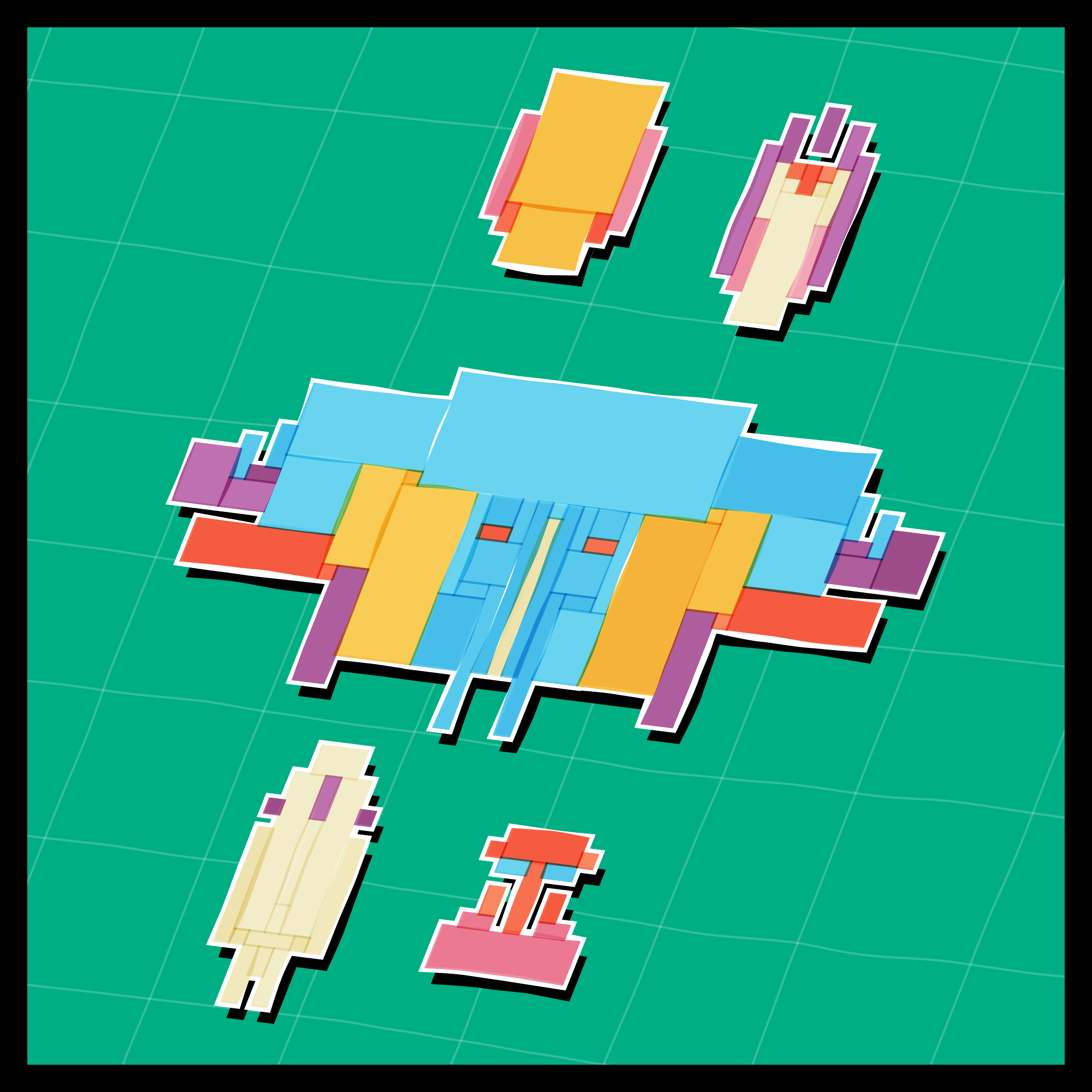 Art Blocks - Art Blocks v2 - Paper Armada #2712 - NFT # 37002712