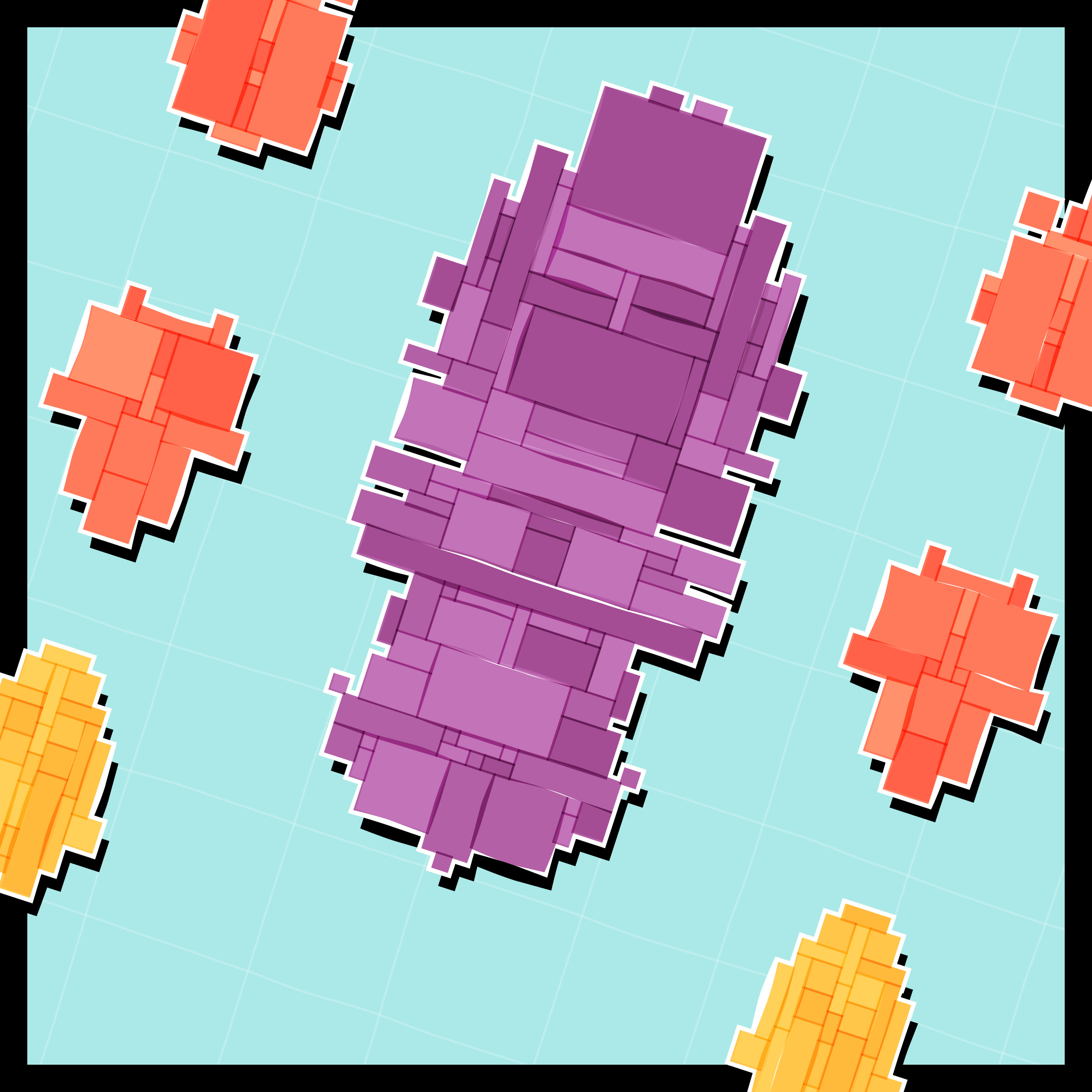 Art Blocks - Art Blocks v2 - Paper Armada #2717 - NFT # 37002717