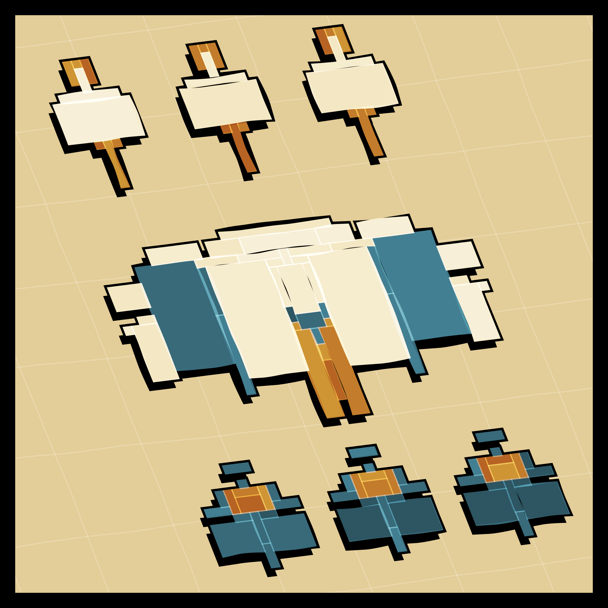 Art Blocks - Art Blocks v2 - Paper Armada #2744 - NFT # 37002744