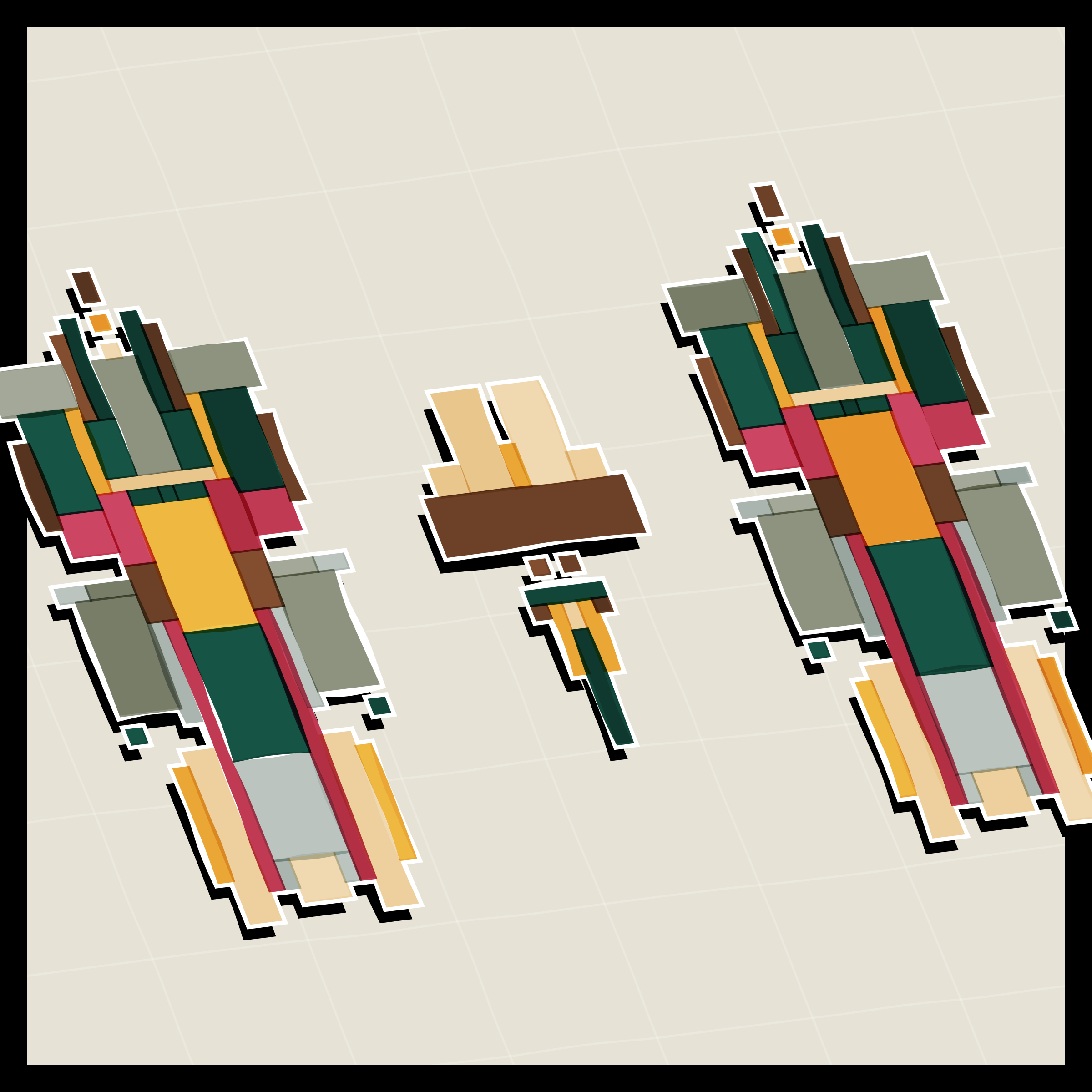 Art Blocks - Art Blocks v2 - Paper Armada #2747 - NFT # 37002747