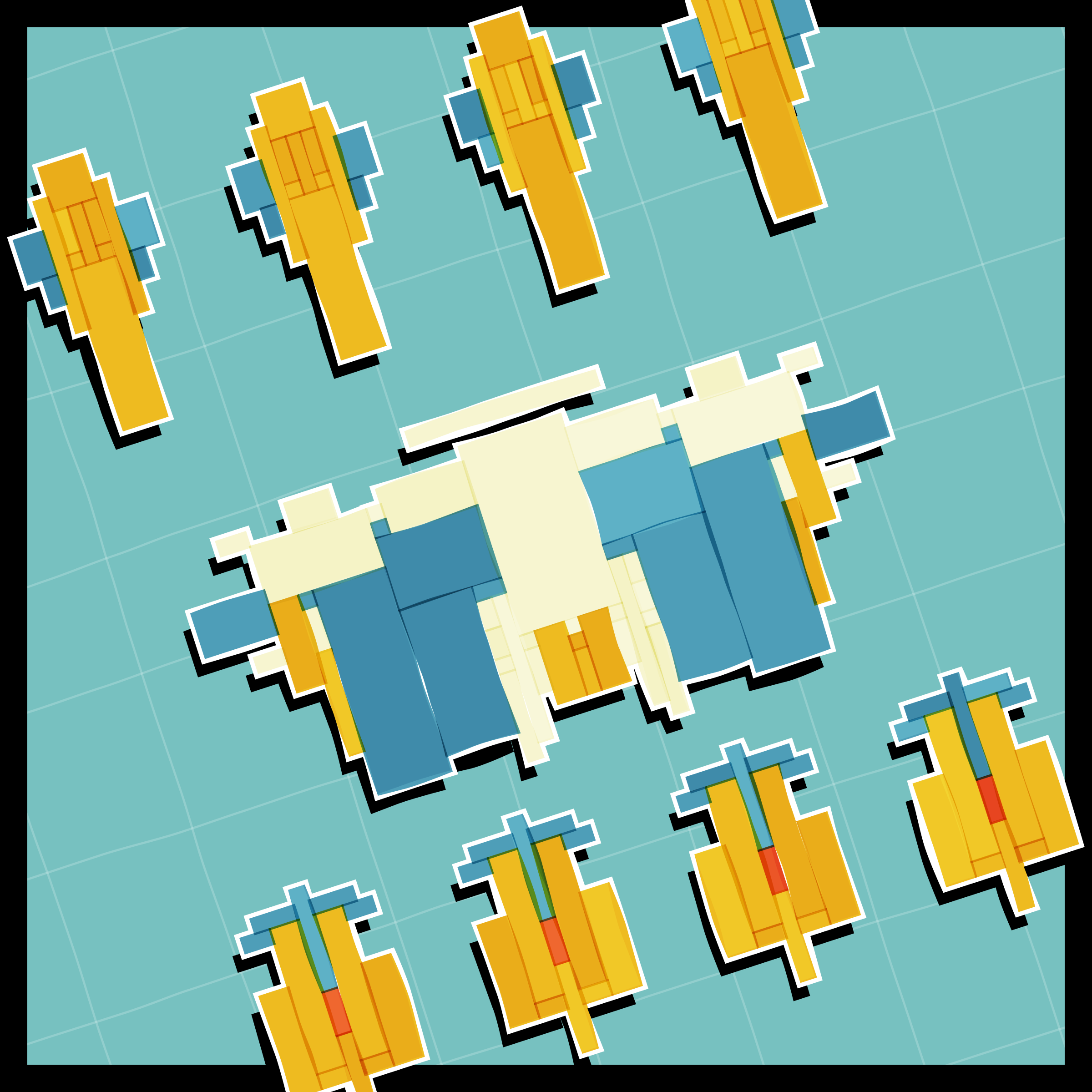 Art Blocks - Art Blocks v2 - Paper Armada #2751 - NFT # 37002751