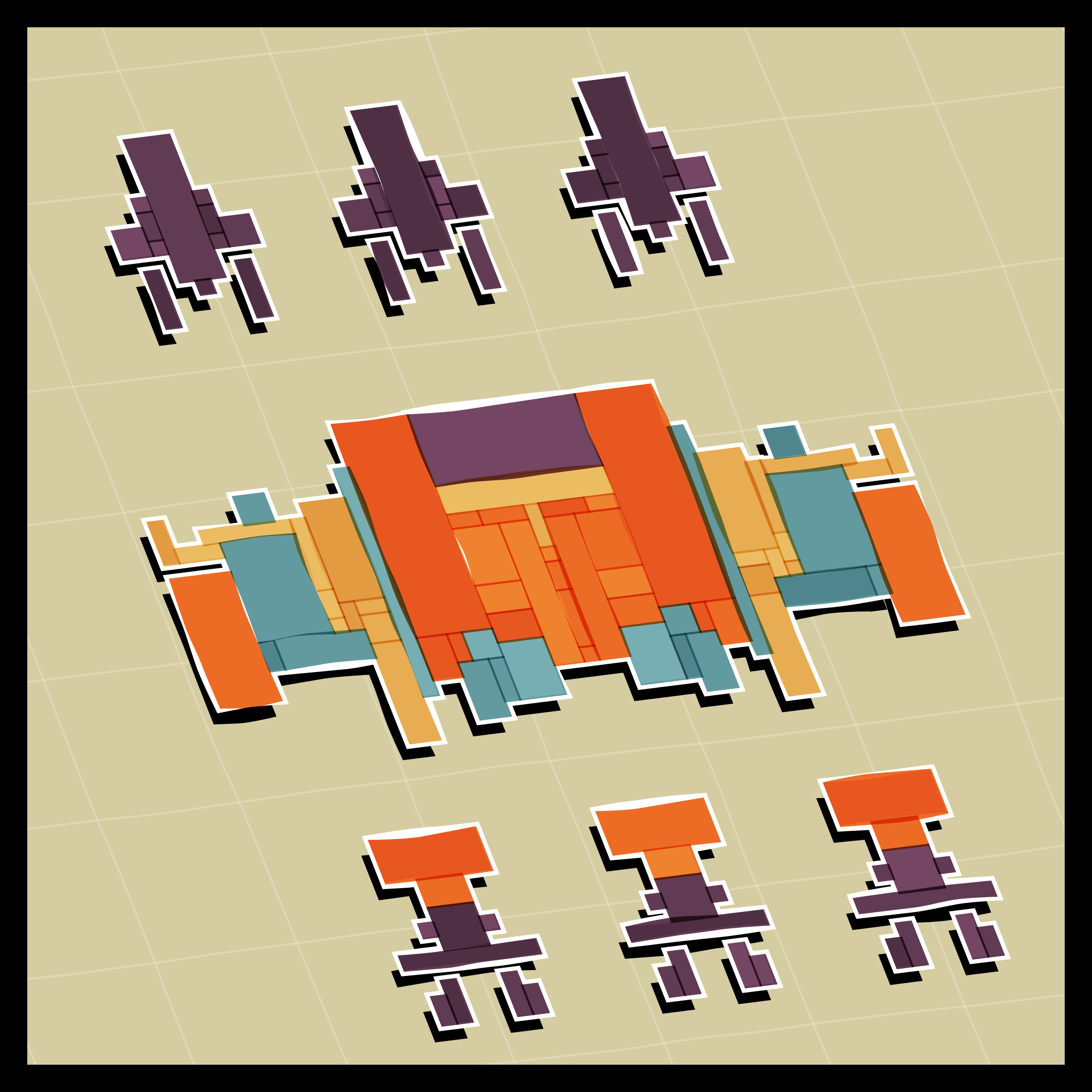 Art Blocks - Art Blocks v2 - Paper Armada #2757 - NFT # 37002757