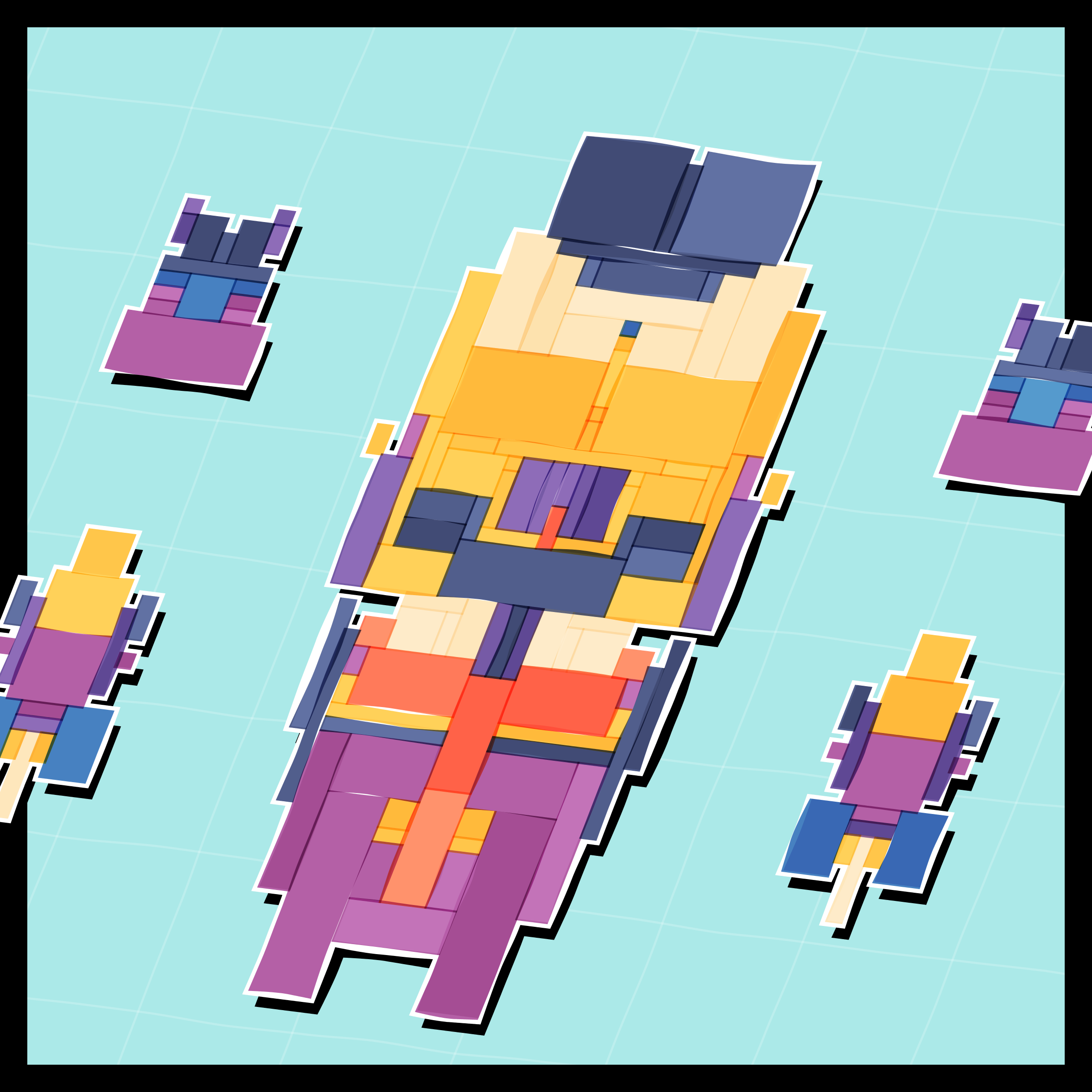 Art Blocks - Art Blocks v2 - Paper Armada #2765 - NFT # 37002765