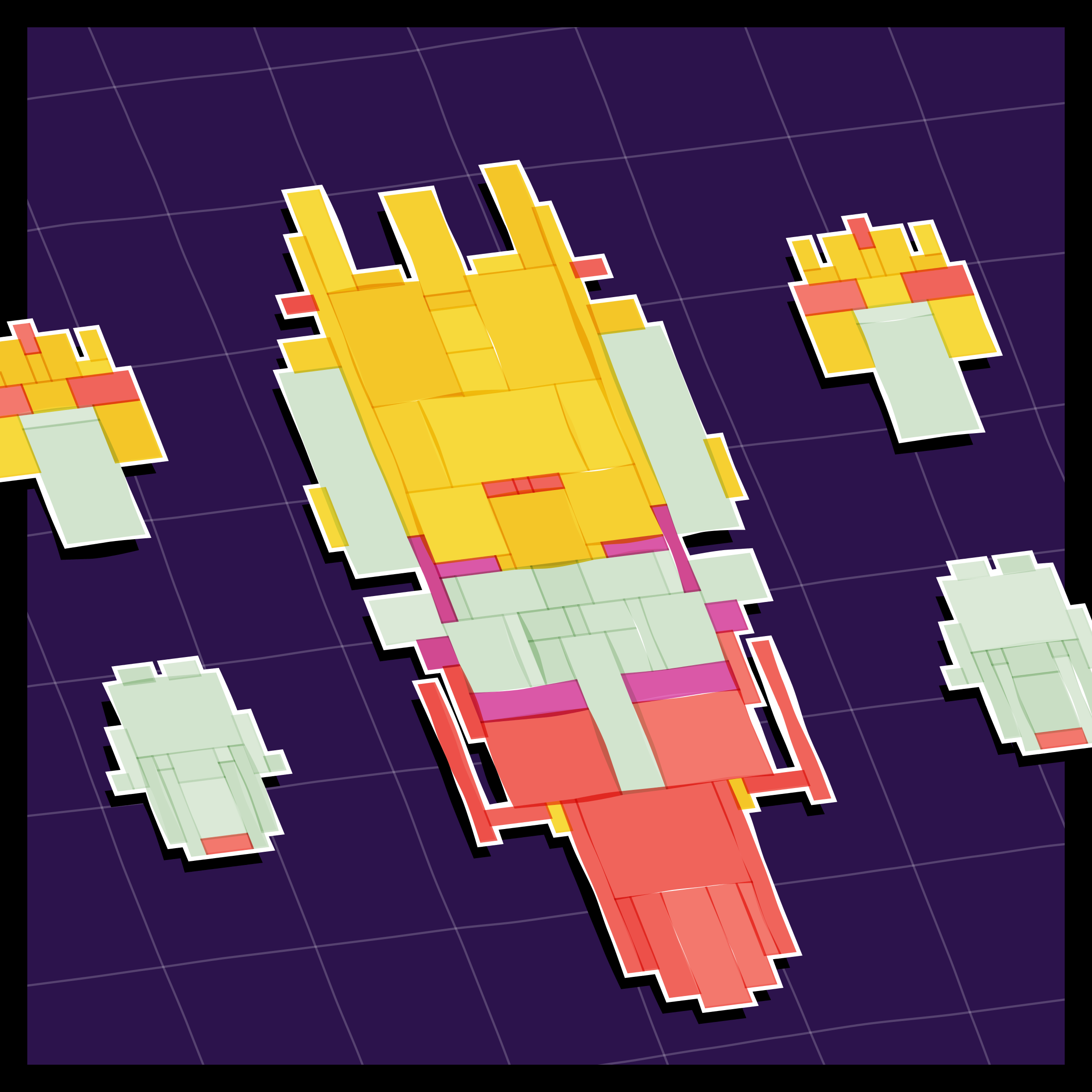 Art Blocks - Art Blocks v2 - Paper Armada #2779 - NFT # 37002779