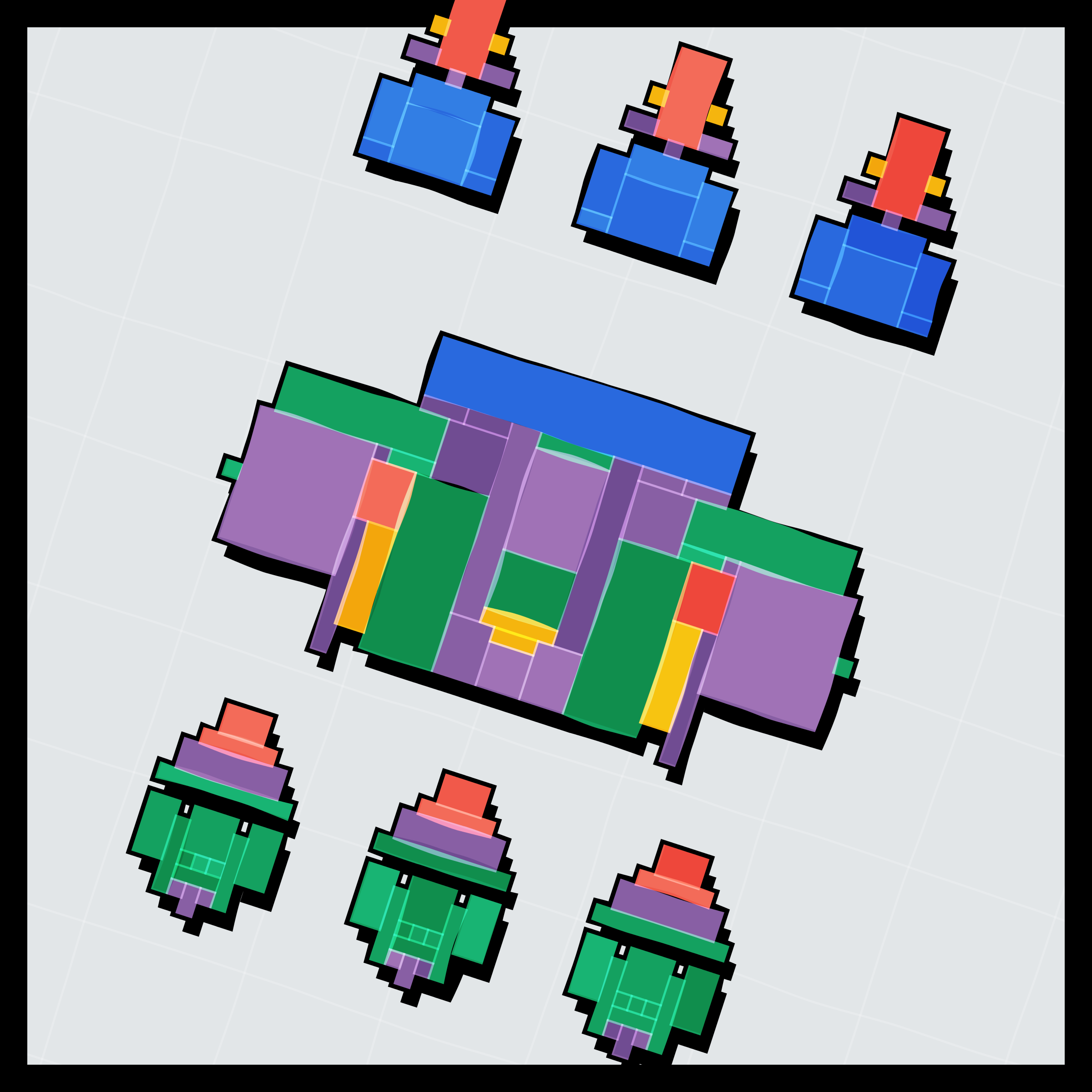 Art Blocks - Art Blocks v2 - Paper Armada #2809 - NFT # 37002809