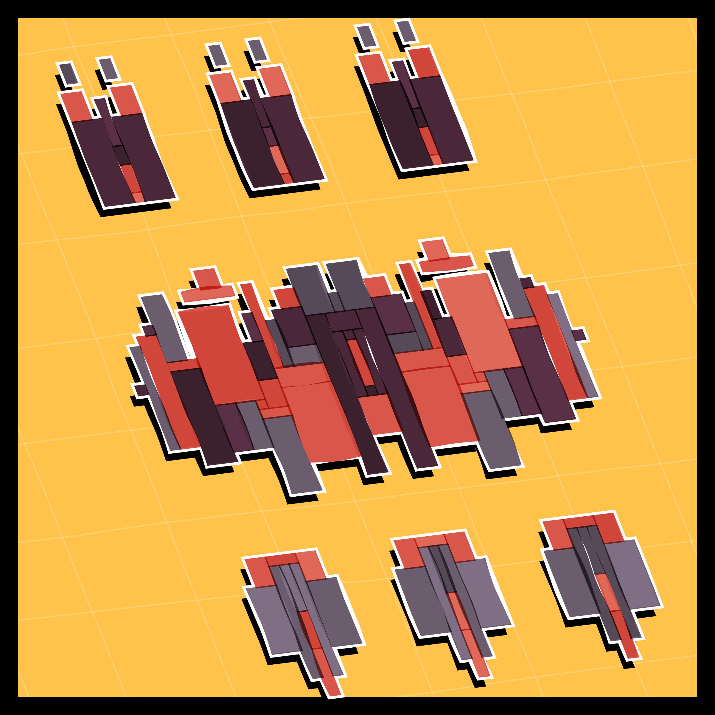 Art Blocks - Art Blocks v2 - Paper Armada #2814 - NFT # 37002814