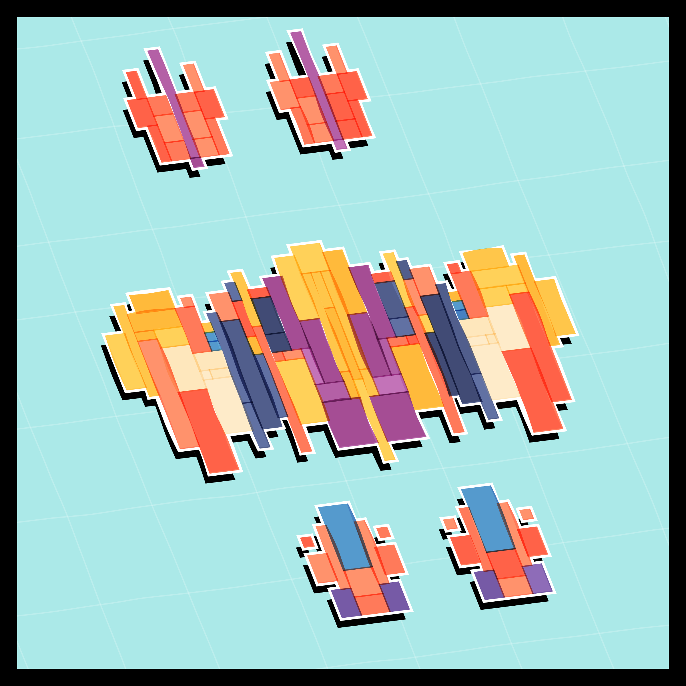 Art Blocks - Art Blocks v2 - Paper Armada #2821 - NFT # 37002821