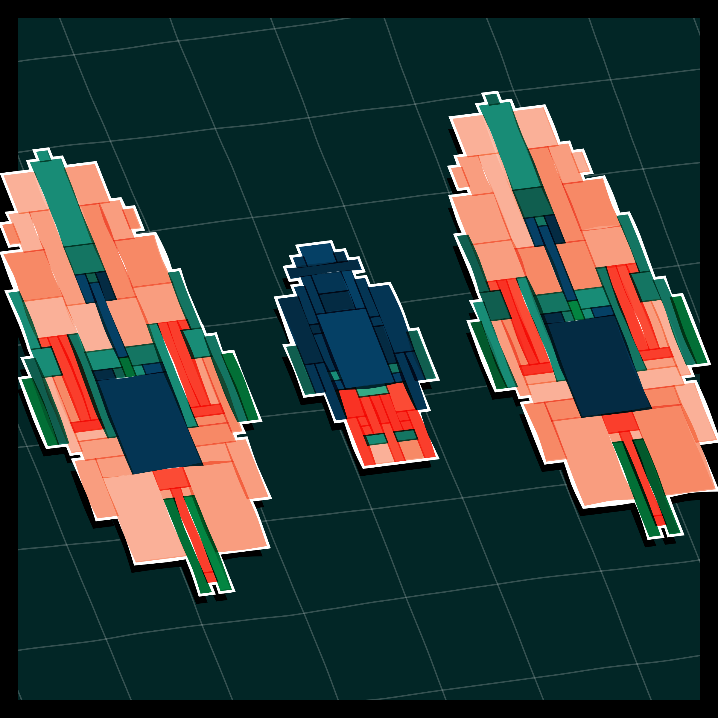 Art Blocks - Art Blocks v2 - Paper Armada #2827 - NFT # 37002827