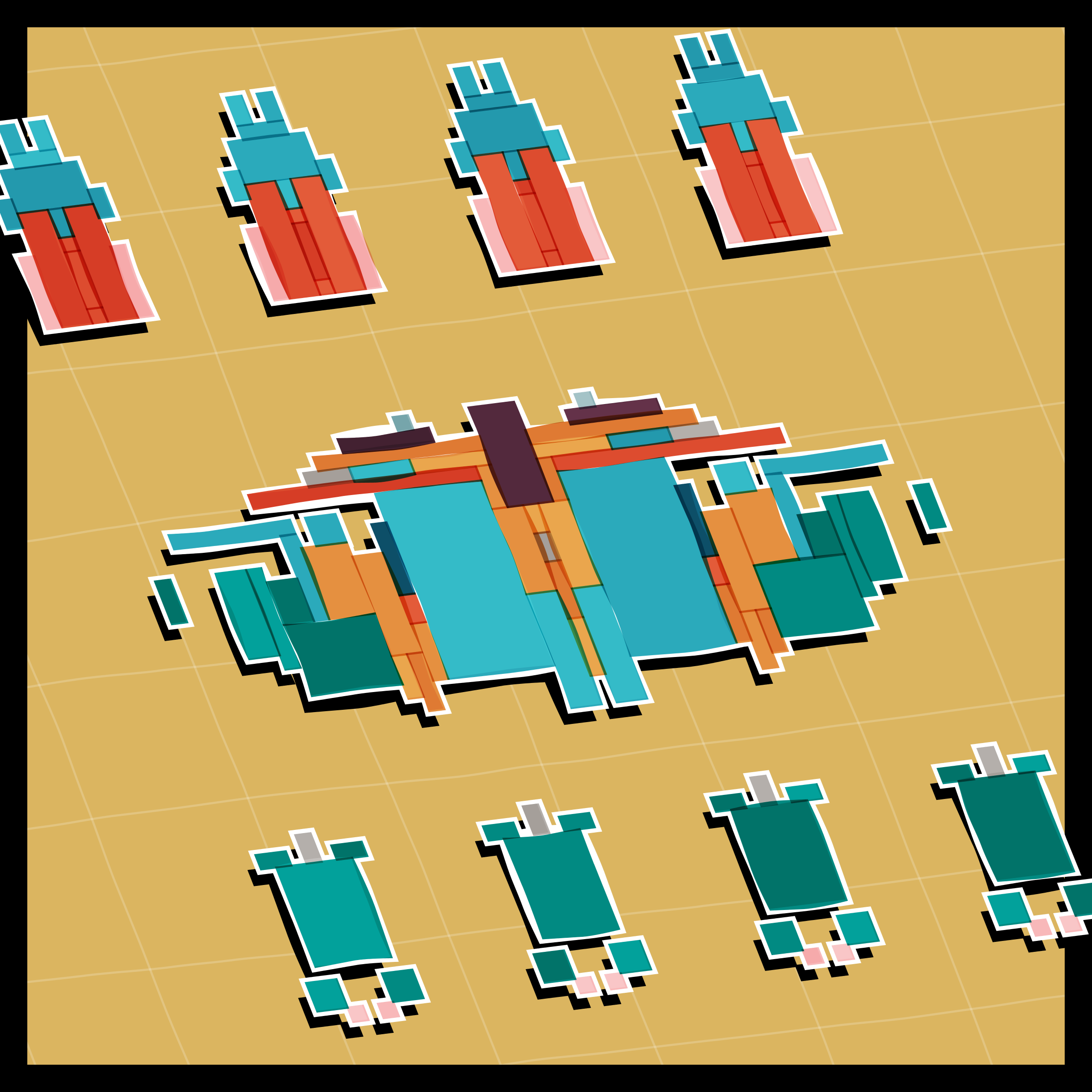 Art Blocks - Art Blocks v2 - Paper Armada #2836 - NFT # 37002836