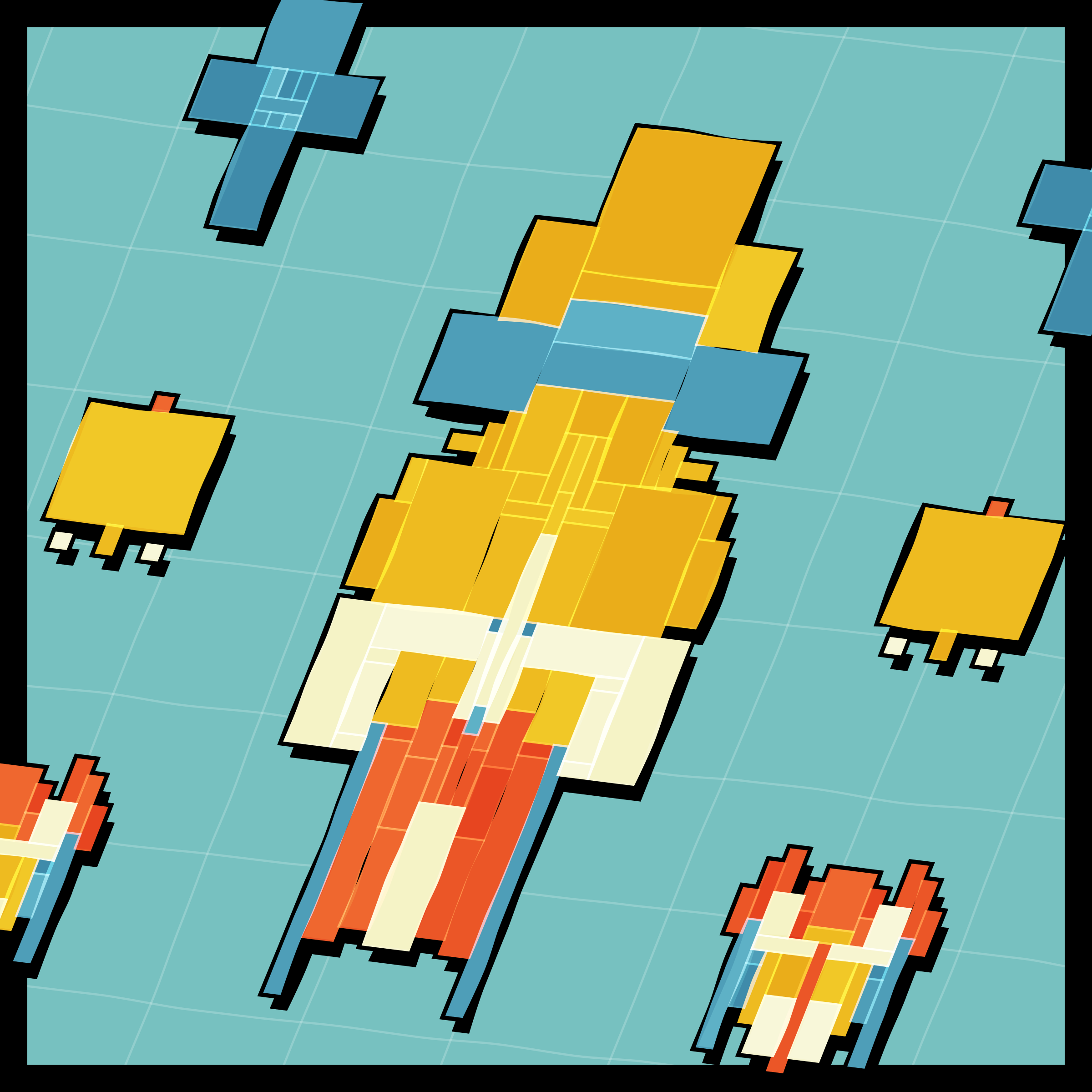 Art Blocks - Art Blocks v2 - Paper Armada #2838 - NFT # 37002838