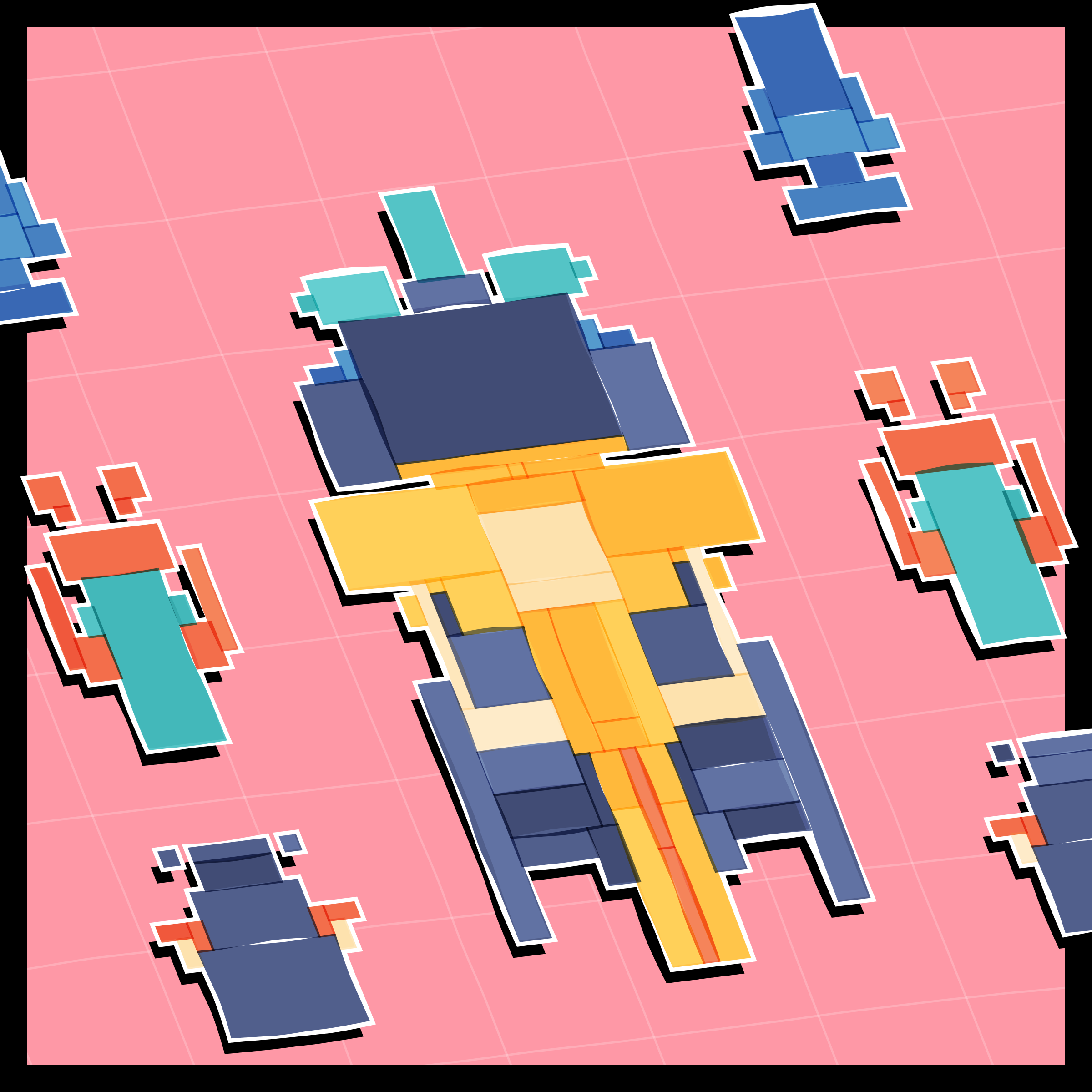 Art Blocks - Art Blocks v2 - Paper Armada #2862 - NFT # 37002862