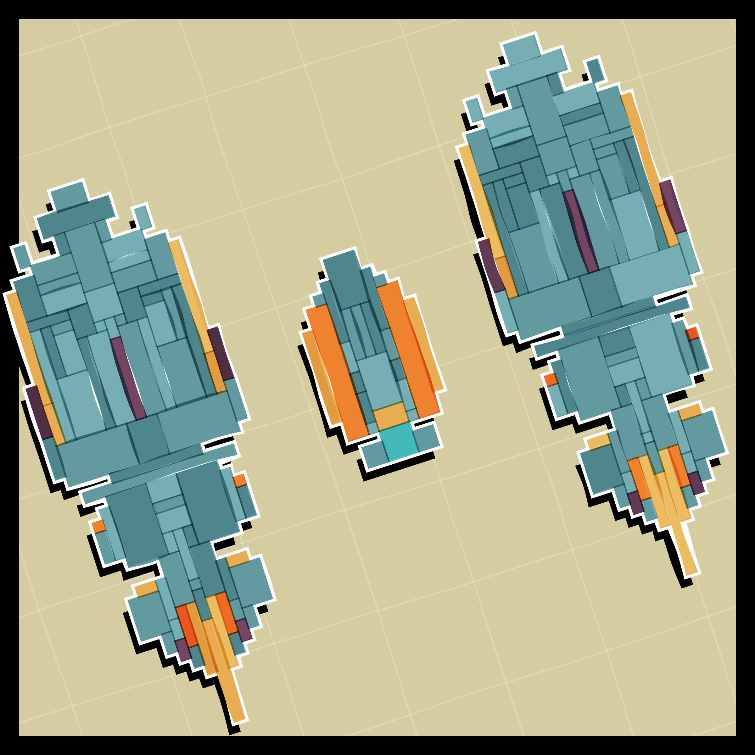 Art Blocks - Art Blocks v2 - Paper Armada #2869 - NFT # 37002869