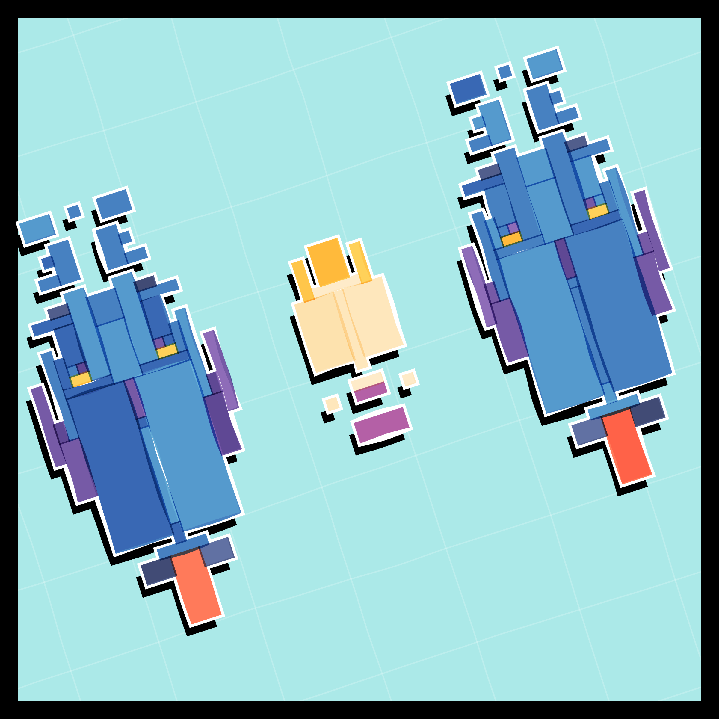 Art Blocks - Art Blocks v2 - Paper Armada #2876 - NFT # 37002876