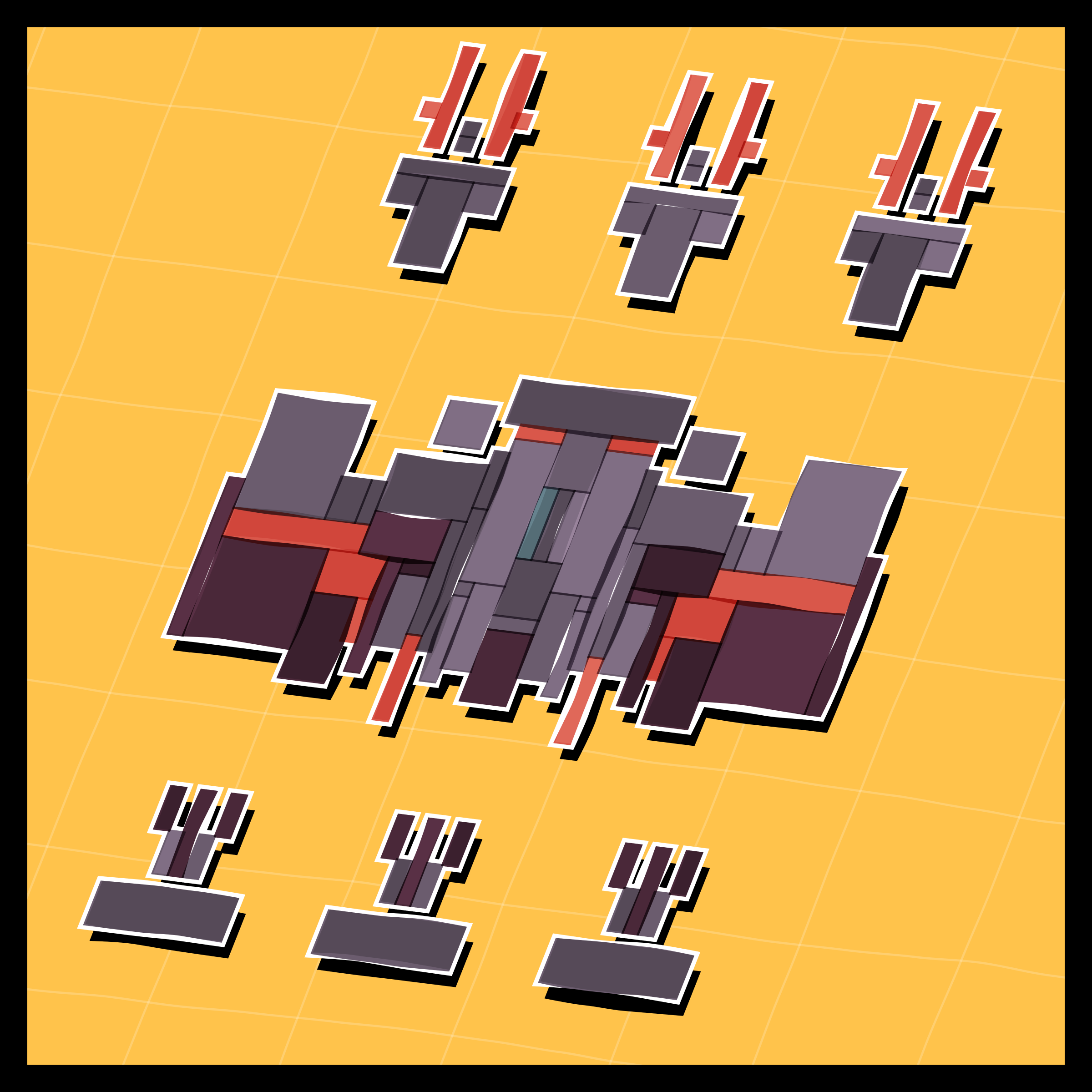 Art Blocks - Art Blocks v2 - Paper Armada #2877 - NFT # 37002877