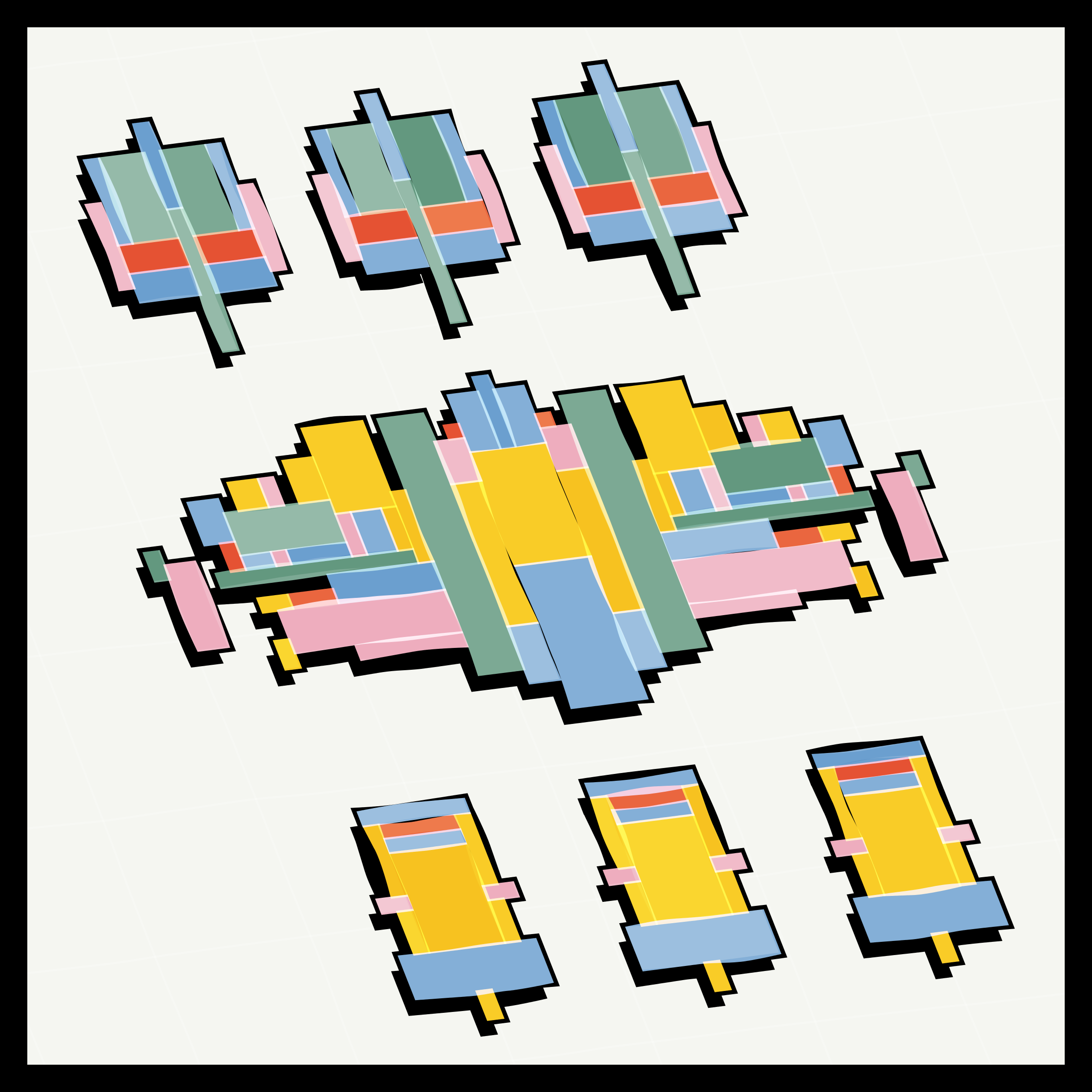 Art Blocks - Art Blocks v2 - Paper Armada #2878 - NFT # 37002878