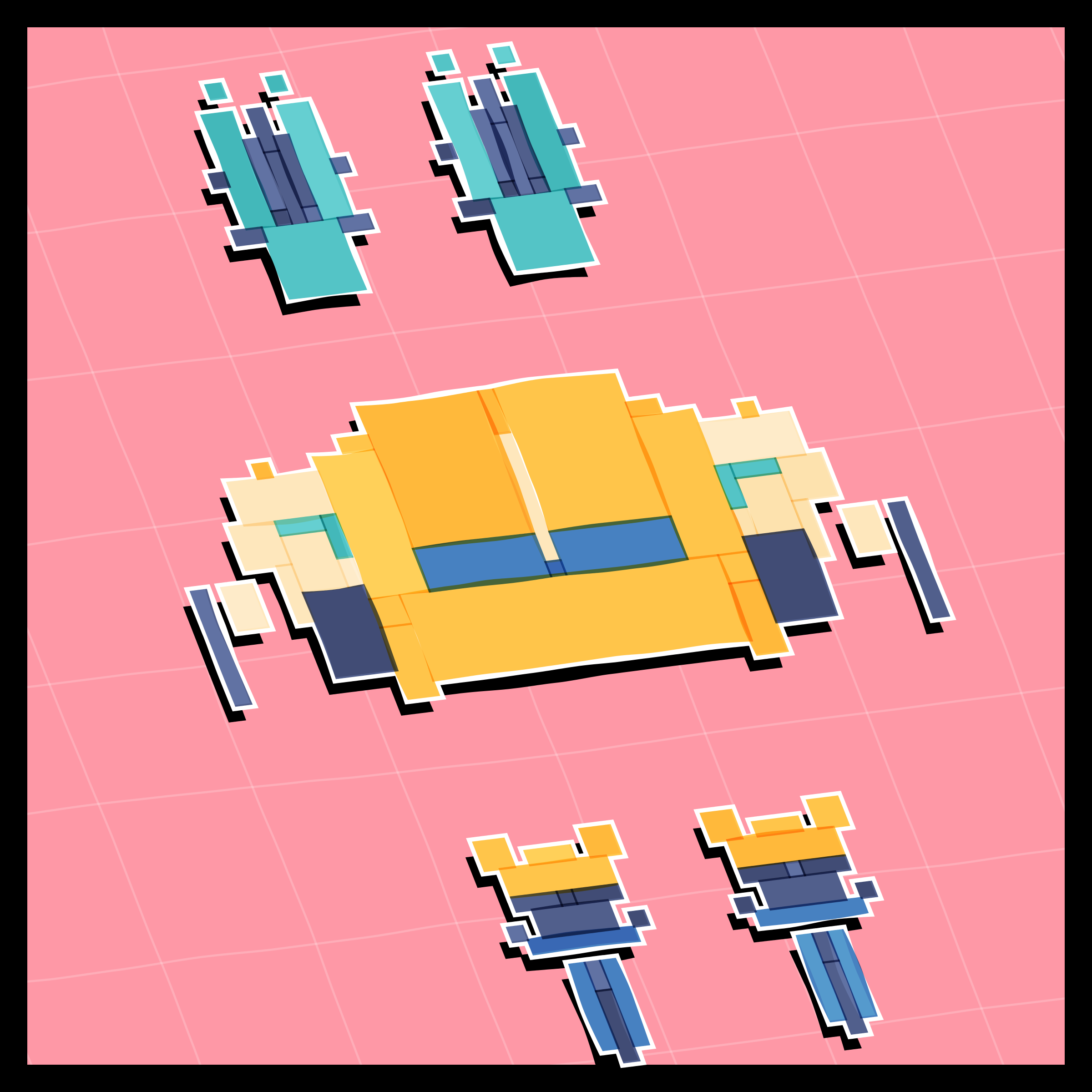 Art Blocks - Art Blocks v2 - Paper Armada #2911 - NFT # 37002911