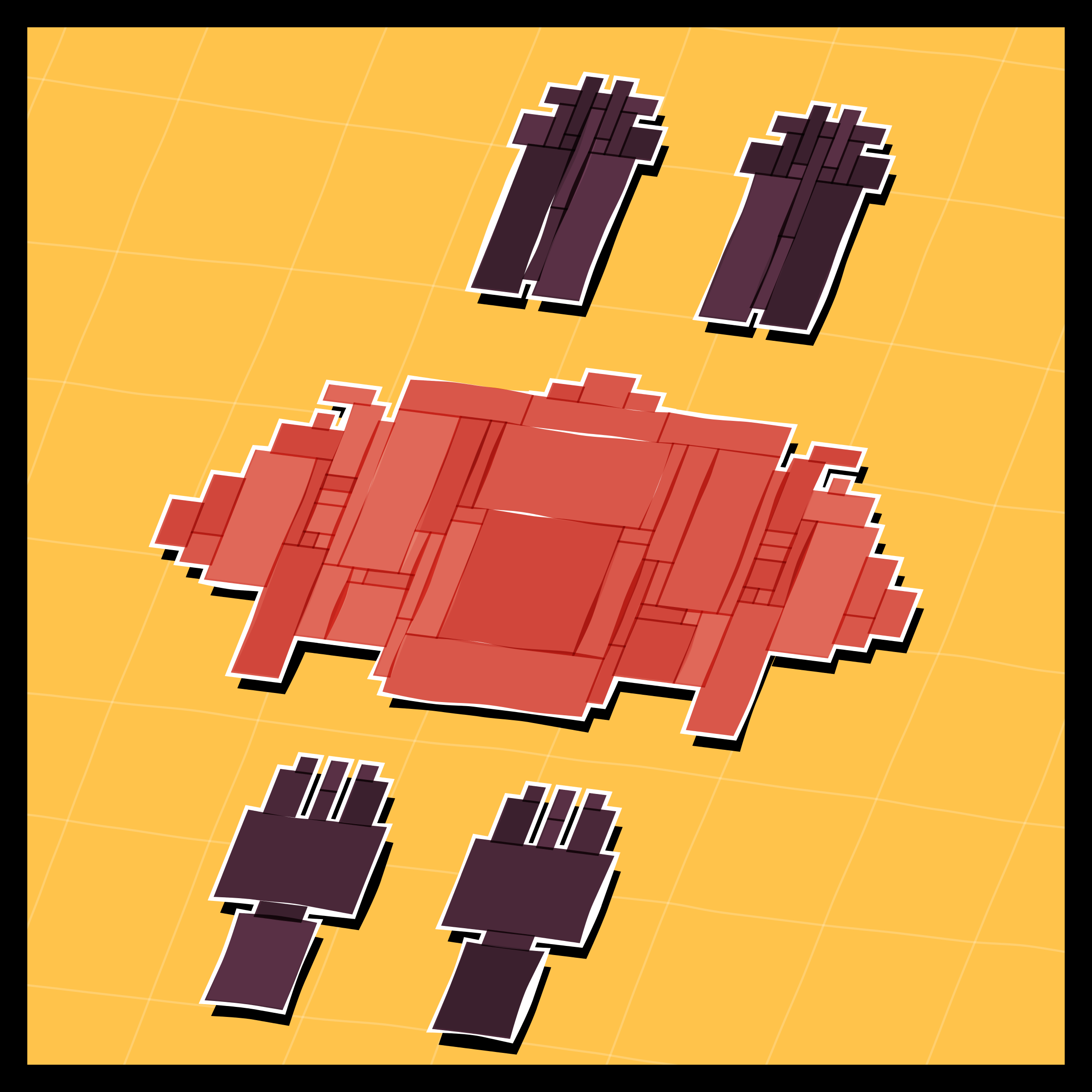 Art Blocks - Art Blocks v2 - Paper Armada #2914 - NFT # 37002914