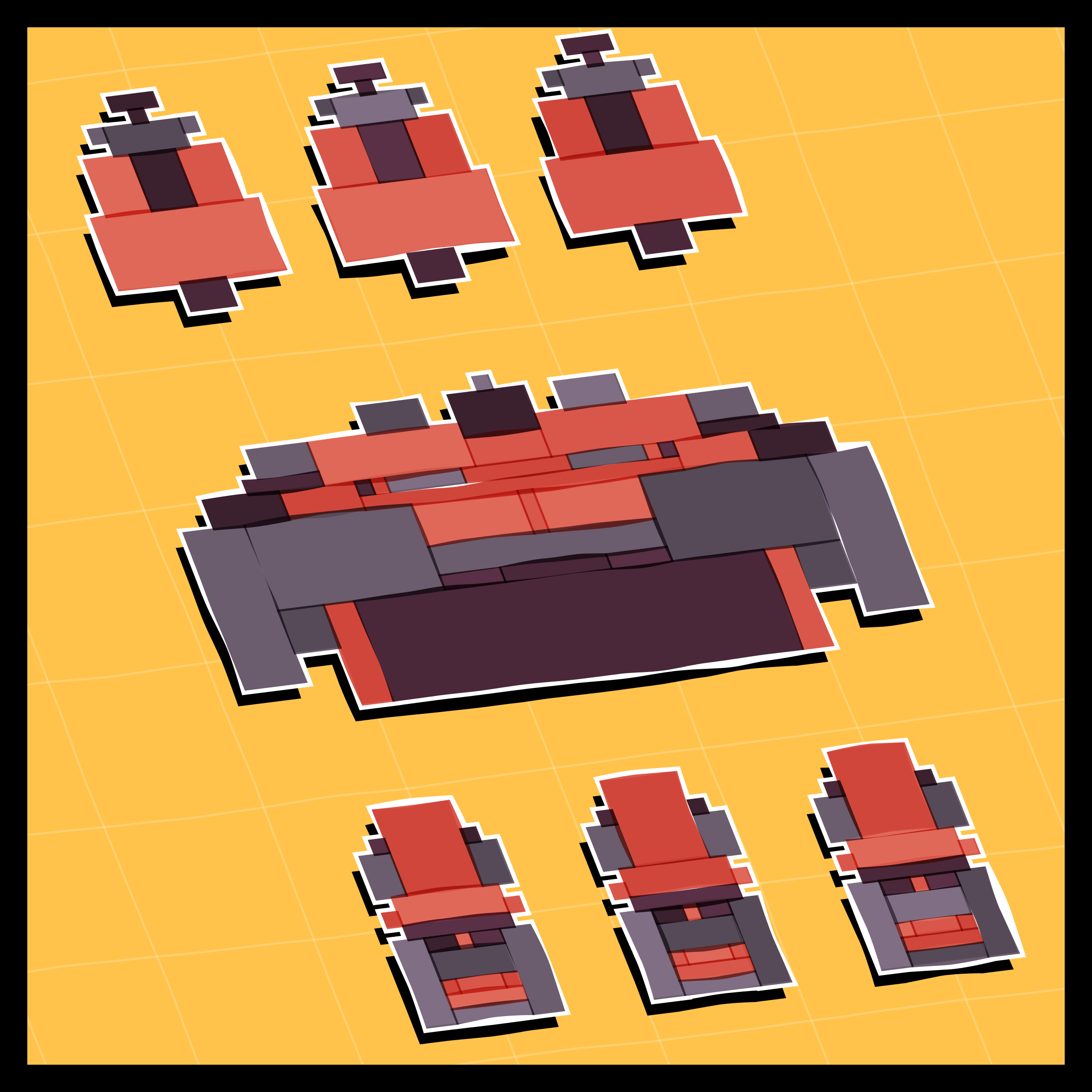 Art Blocks - Art Blocks v2 - Paper Armada #2916 - NFT # 37002916