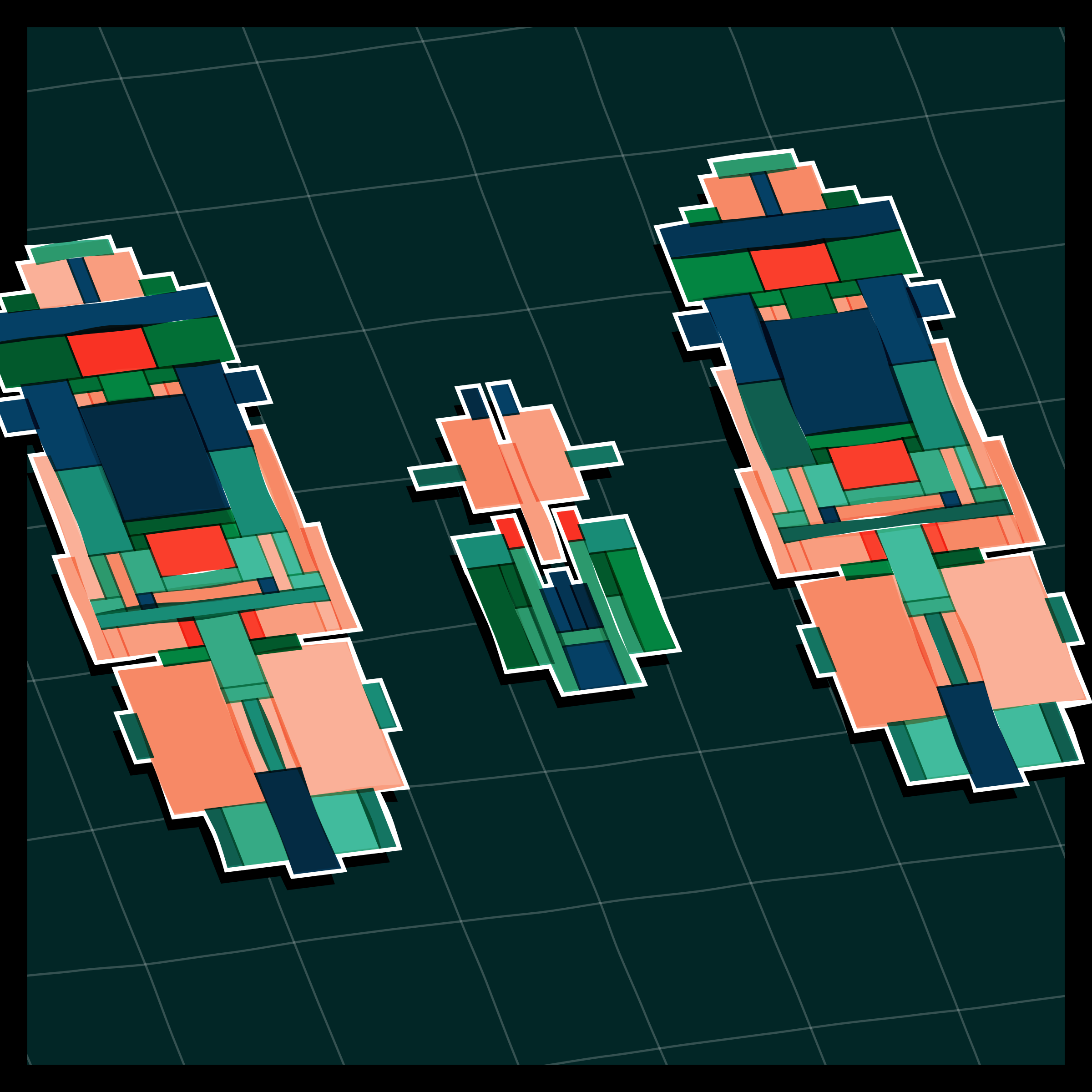 Art Blocks - Art Blocks v2 - Paper Armada #2971 - NFT # 37002971