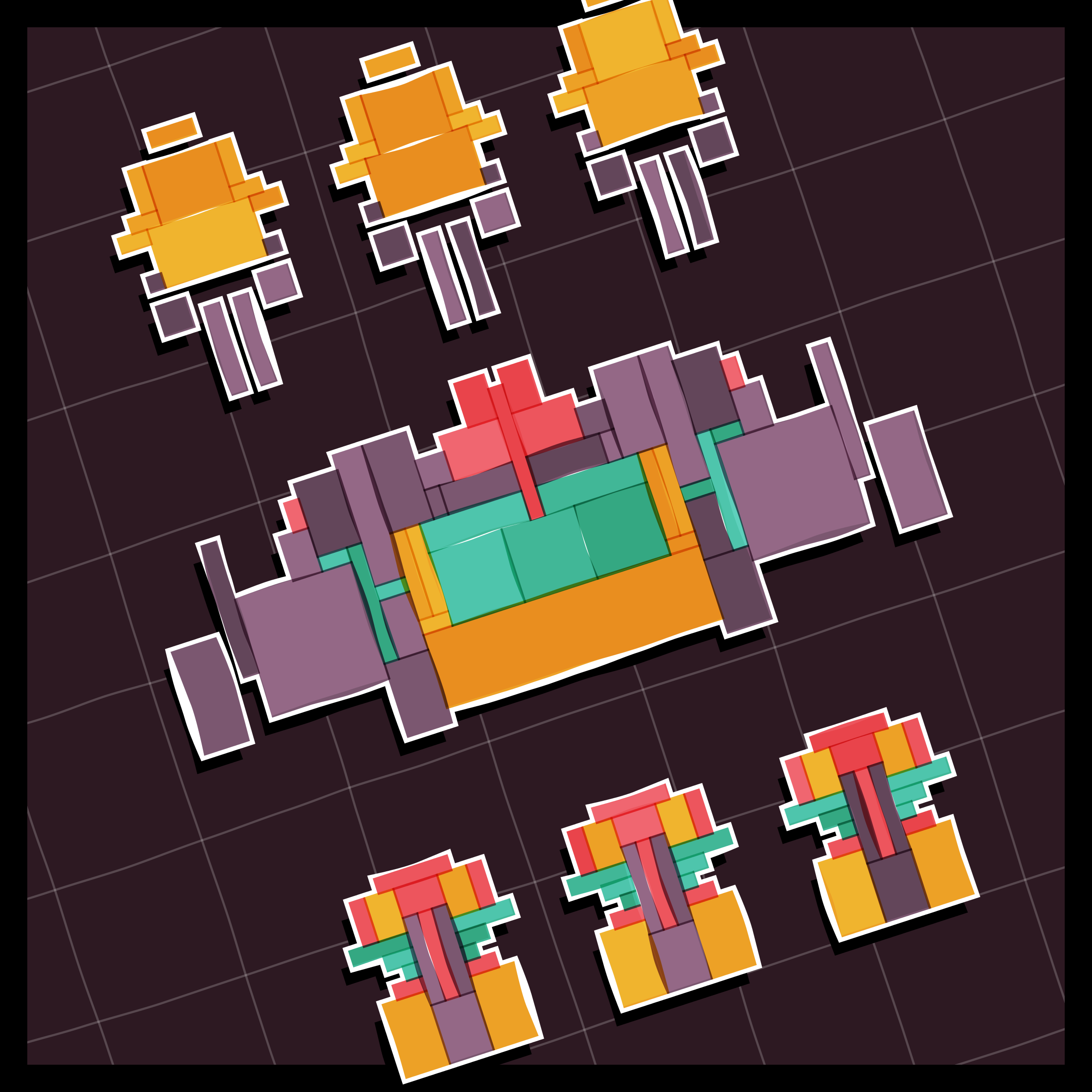 Art Blocks - Art Blocks v2 - Paper Armada #2976 - NFT # 37002976