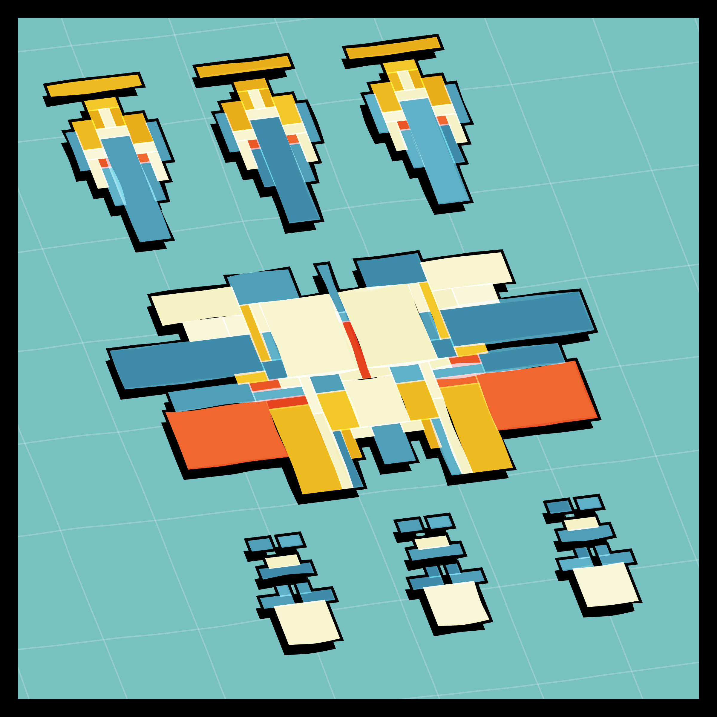 Art Blocks - Art Blocks v2 - Paper Armada #2988 - NFT # 37002988