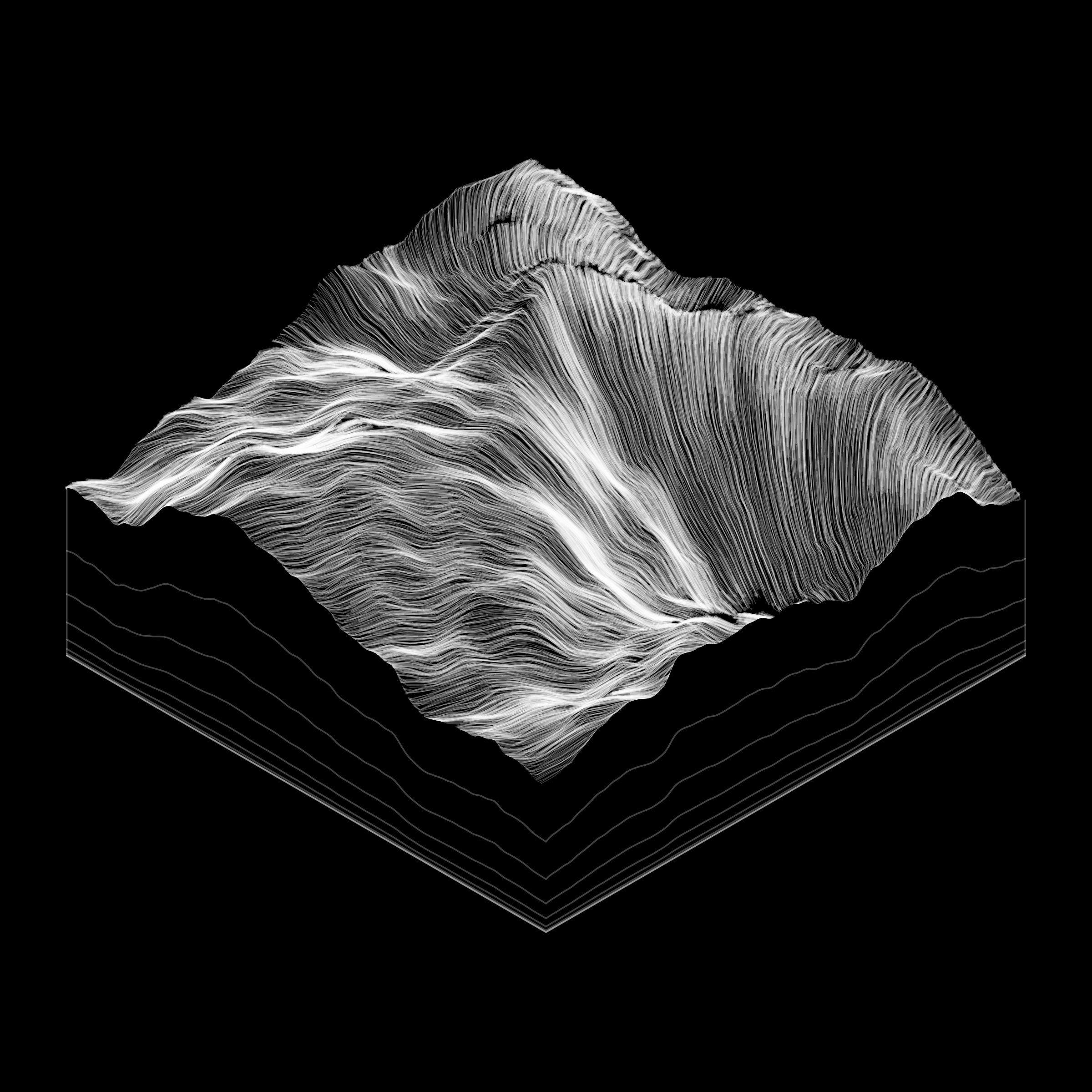 Art Blocks - Art Blocks v2 - Subscapes #9 - NFT # 53000009