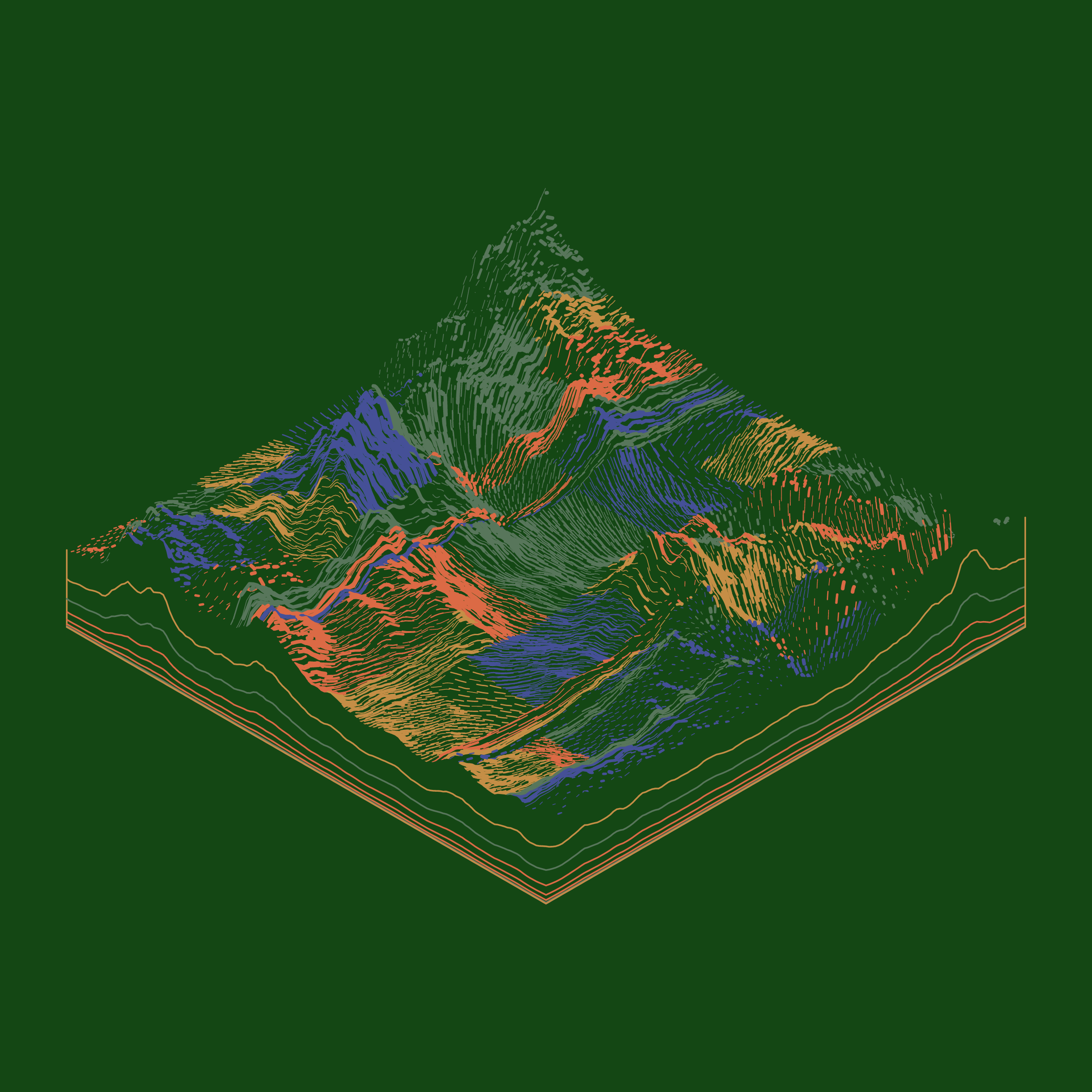 Art Blocks - Art Blocks v2 - Subscapes #16 - NFT # 53000016