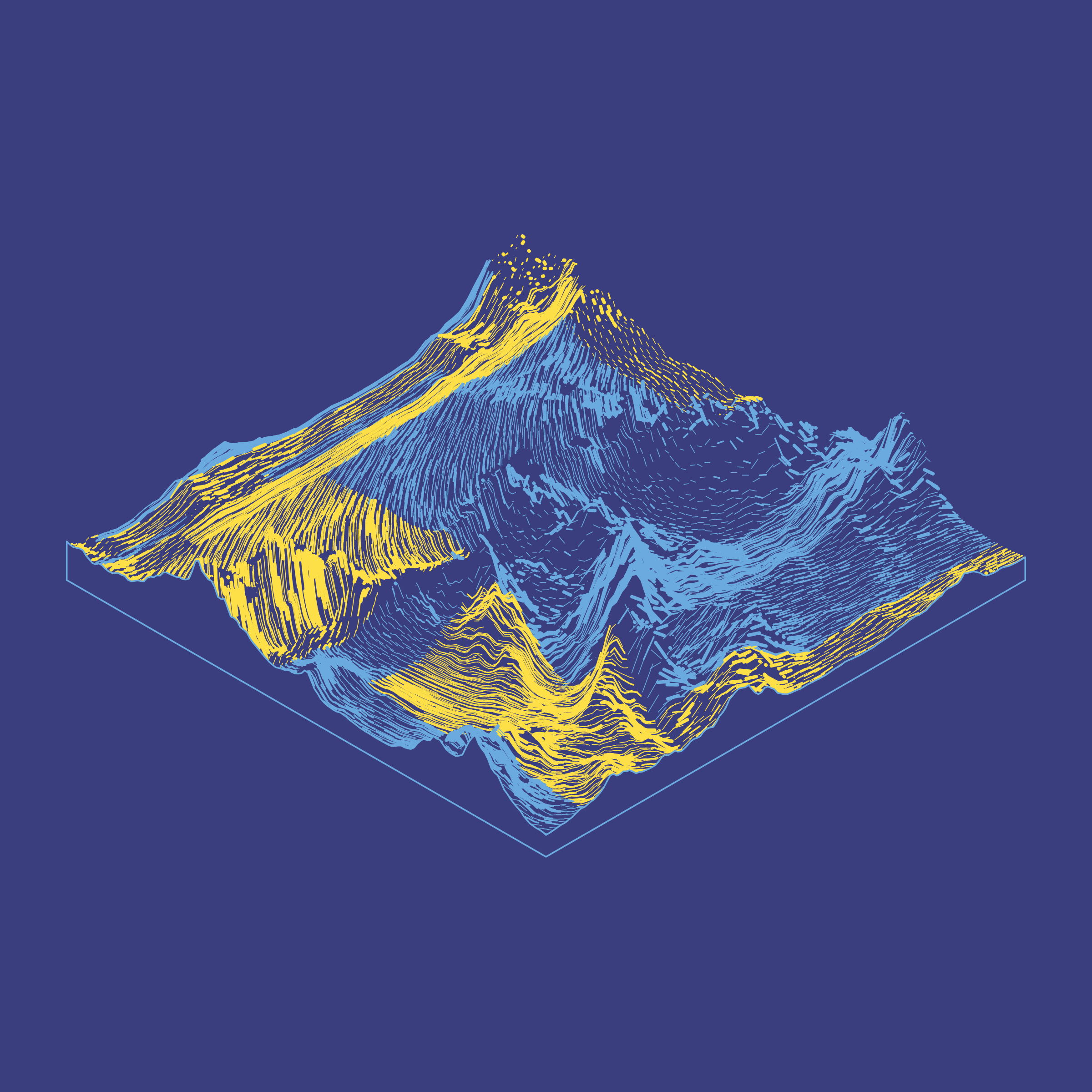 Art Blocks - Art Blocks v2 - Subscapes #37 - NFT # 53000037