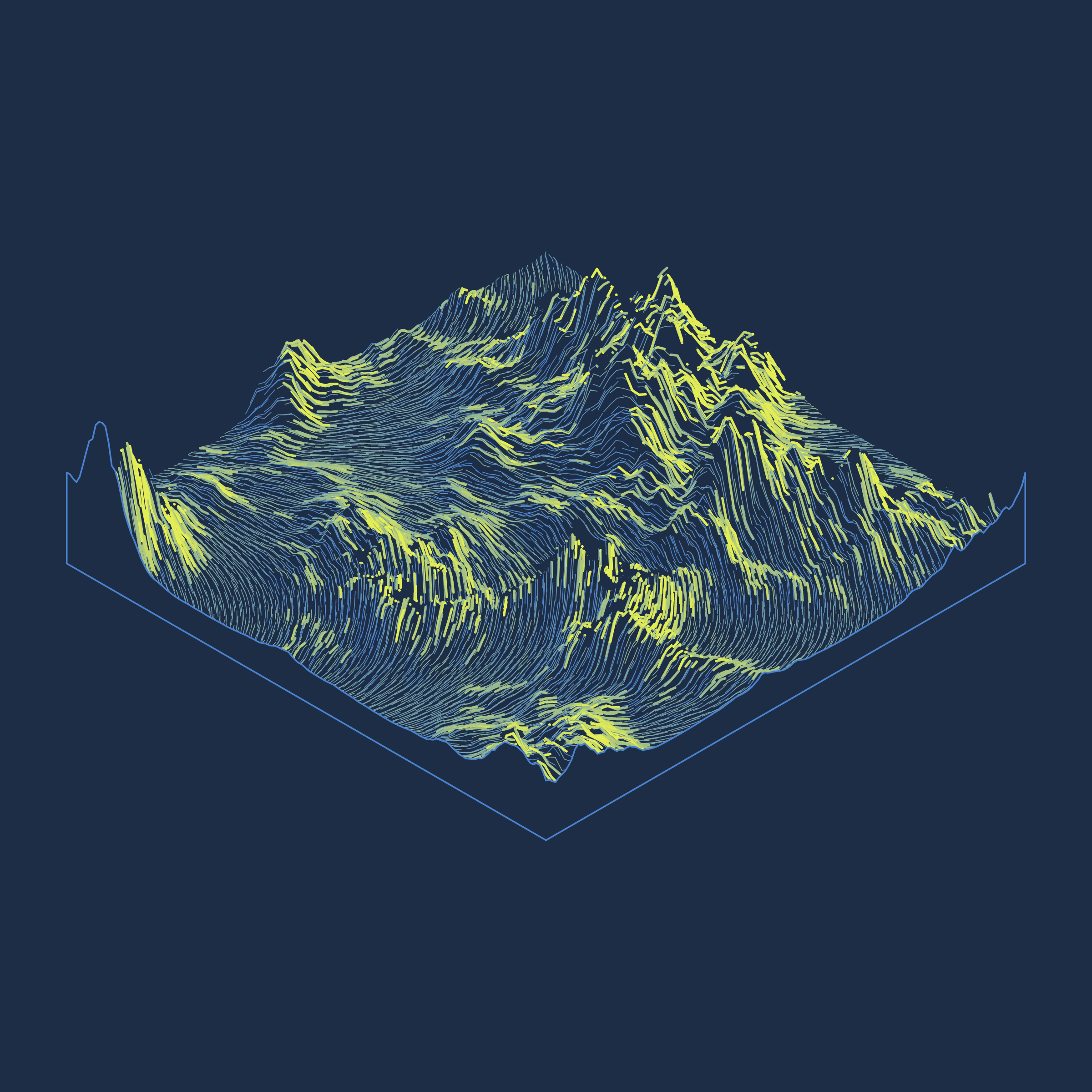 Art Blocks - Art Blocks v2 - Subscapes #38 - NFT # 53000038