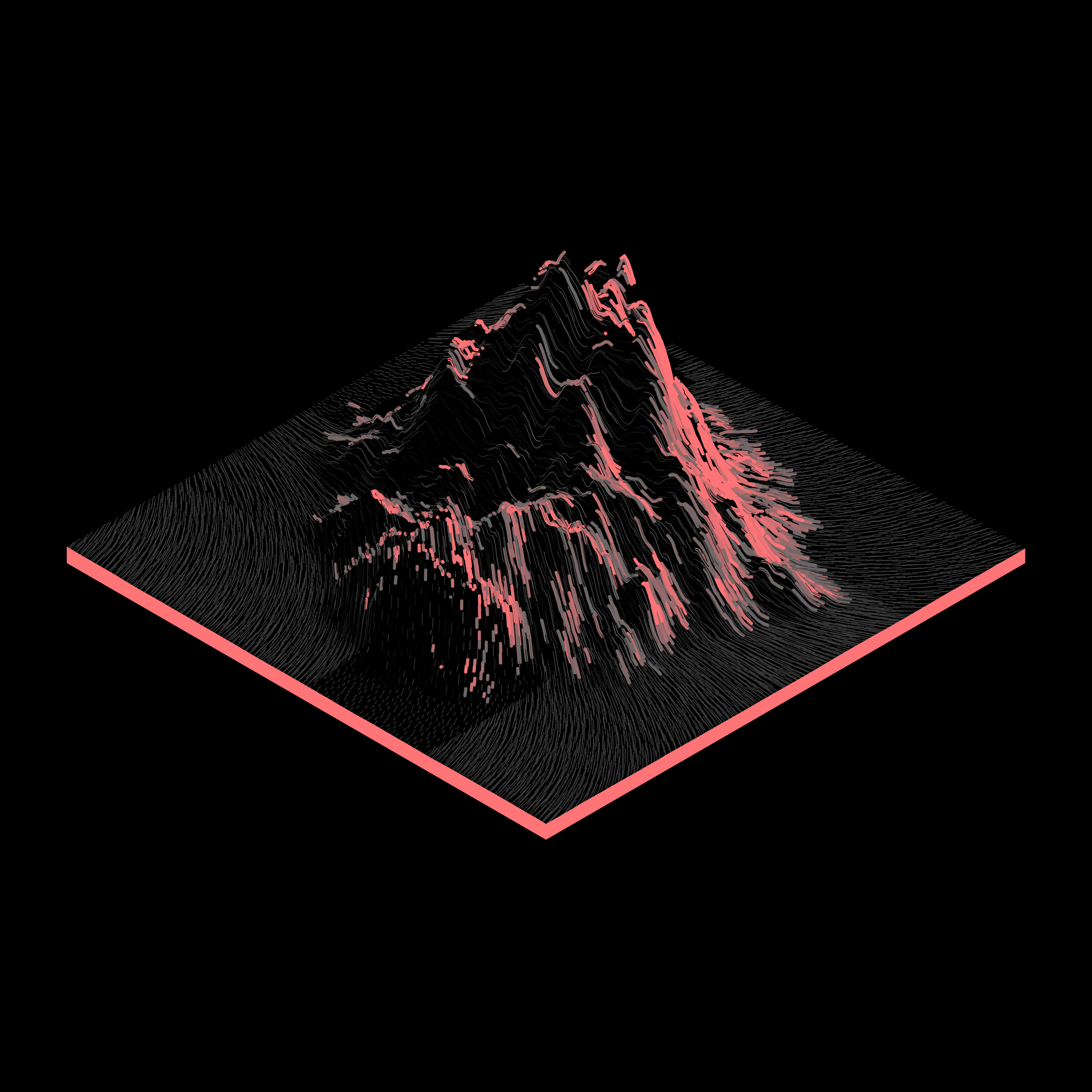 Art Blocks - Art Blocks v2 - Subscapes #41 - NFT # 53000041