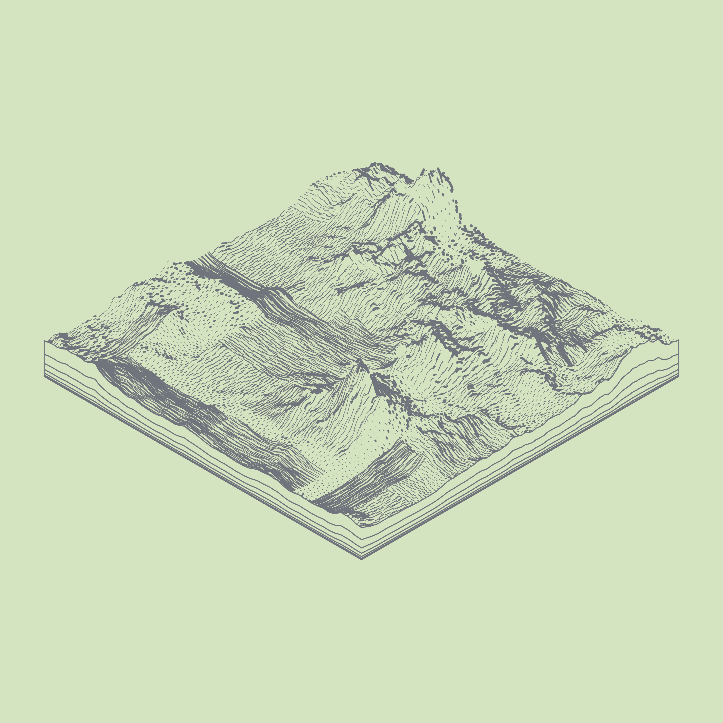 Art Blocks - Art Blocks v2 - Subscapes #44 - NFT # 53000044