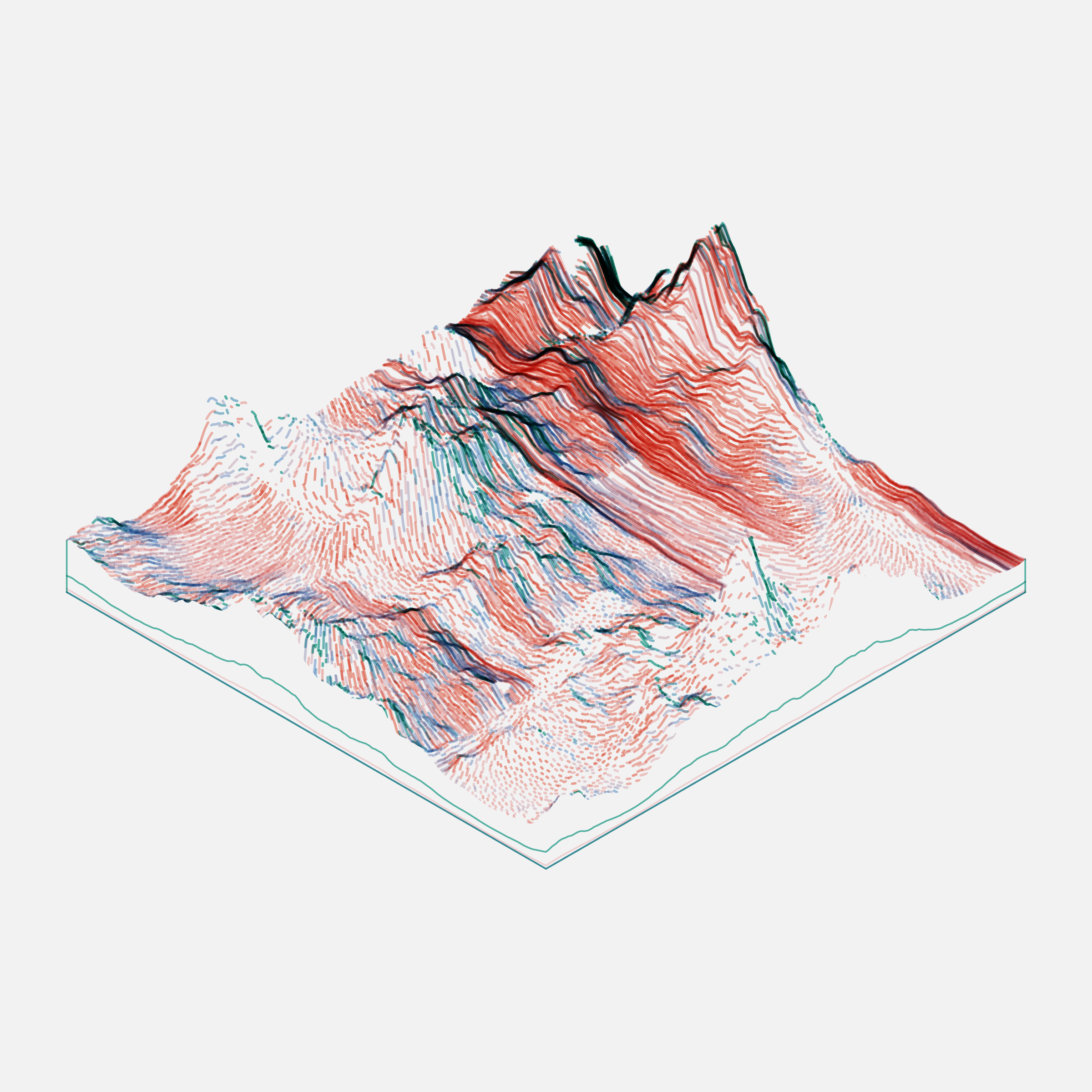 Art Blocks - Art Blocks v2 - Subscapes #45 - NFT # 53000045