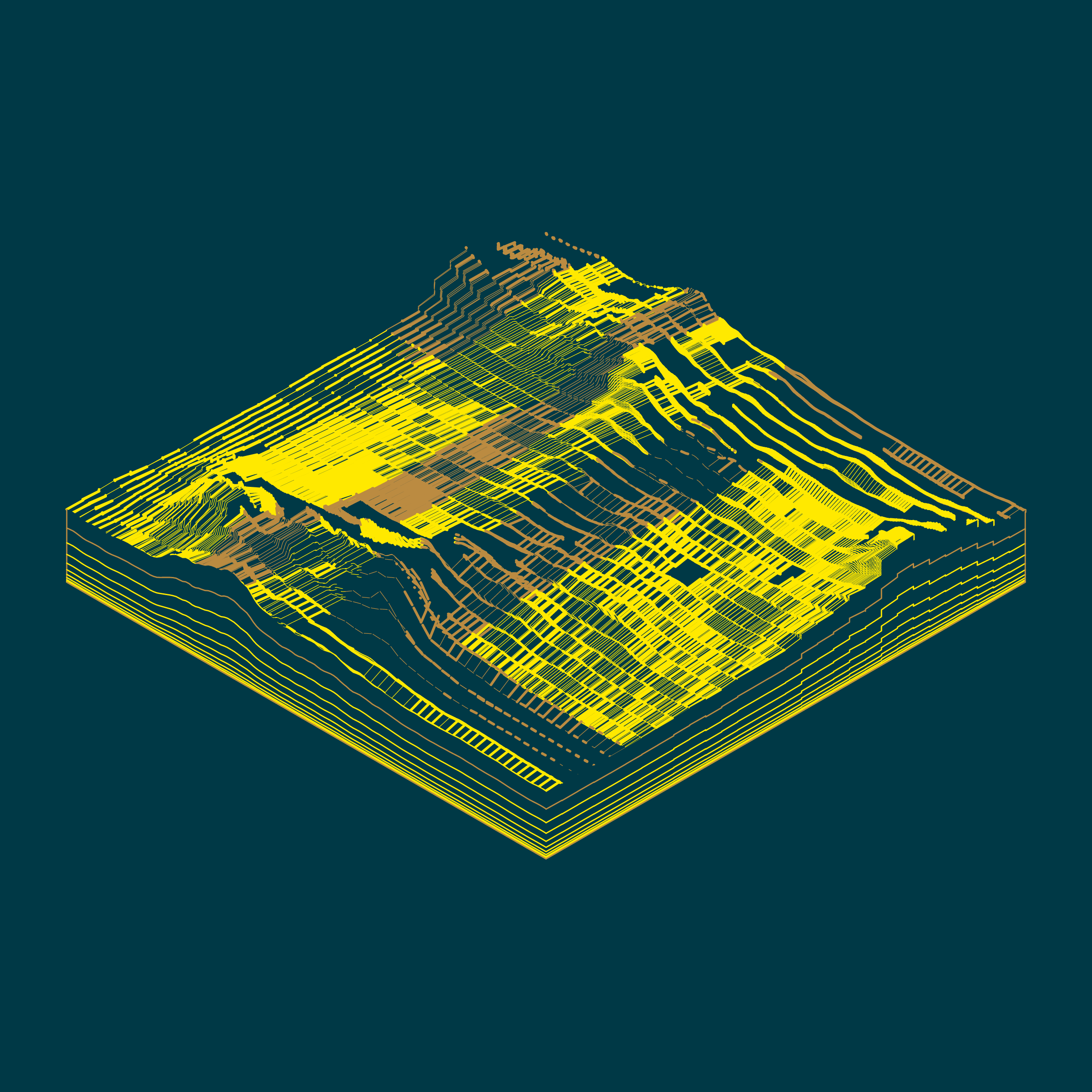 Art Blocks - Art Blocks v2 - Subscapes #46 - NFT # 53000046