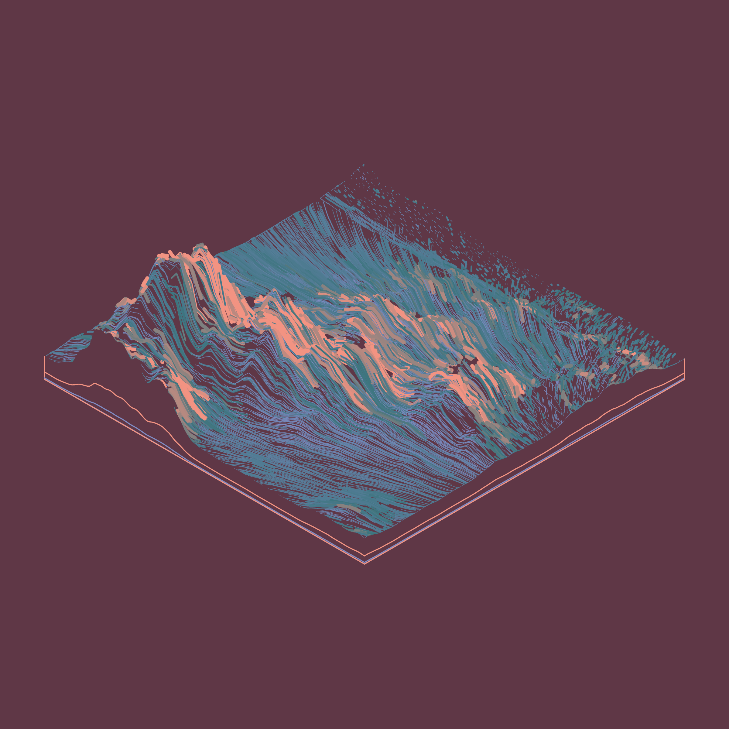 Art Blocks - Art Blocks v2 - Subscapes #47 - NFT # 53000047