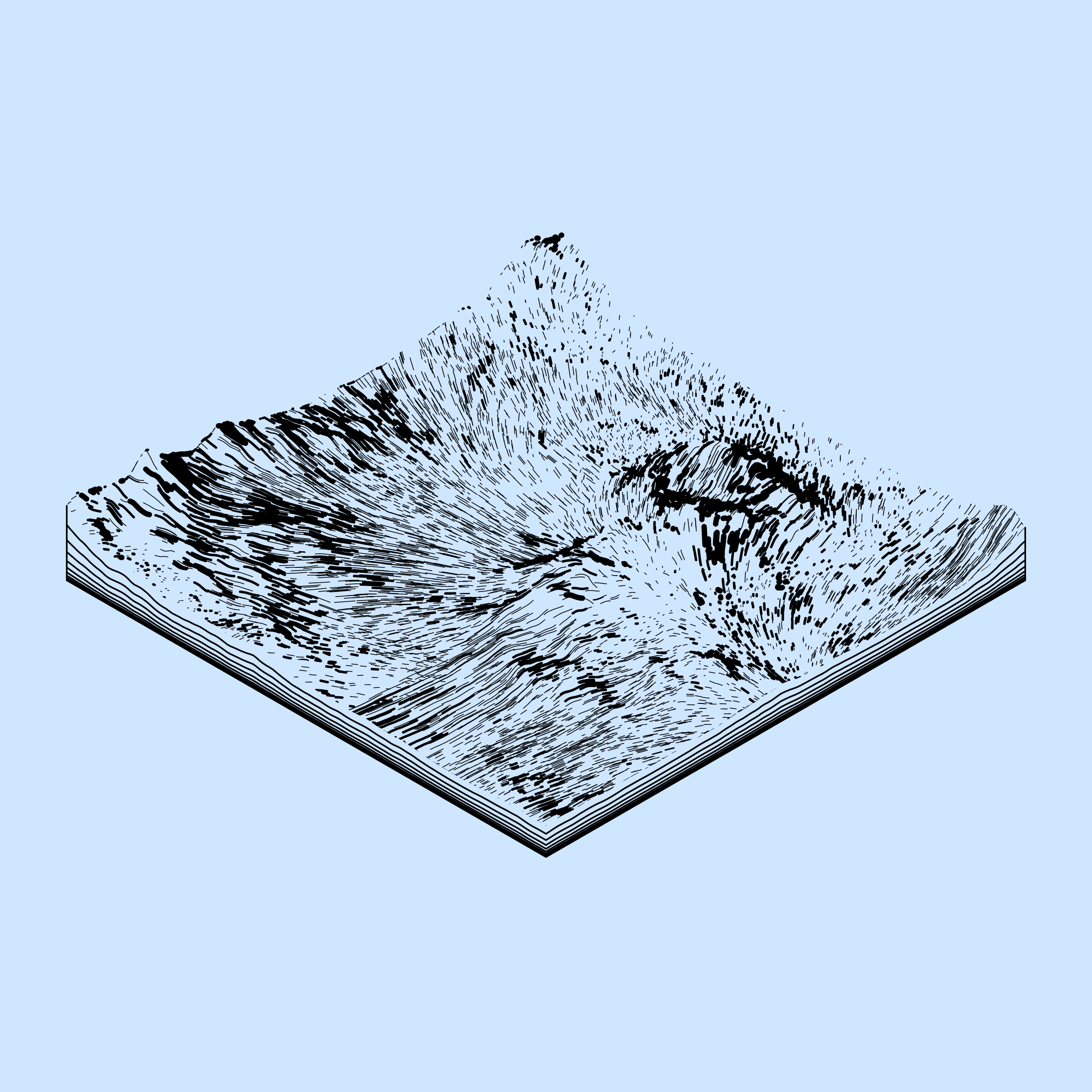 Art Blocks - Art Blocks v2 - Subscapes #61 - NFT # 53000061