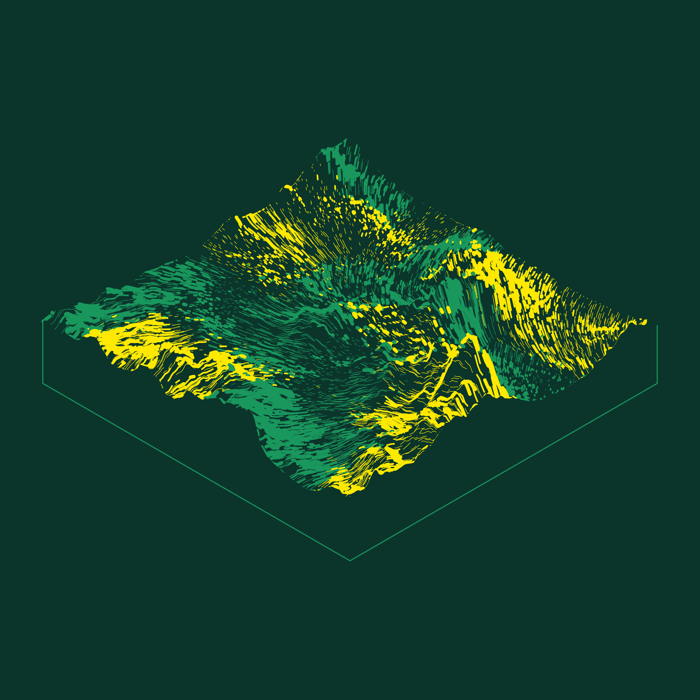 Art Blocks - Art Blocks v2 - Subscapes #69 - NFT # 53000069