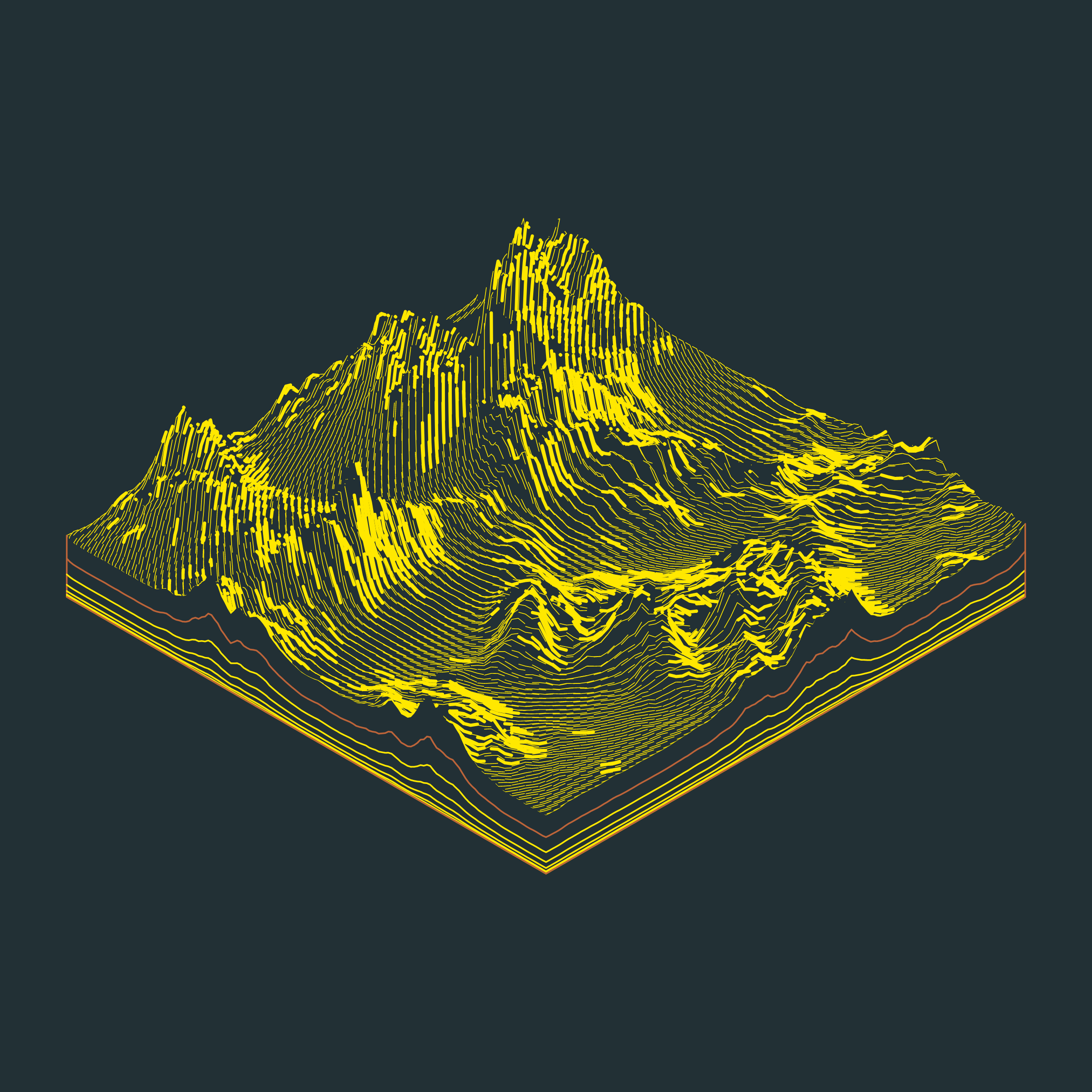 Art Blocks - Art Blocks v2 - Subscapes #75 - NFT # 53000075