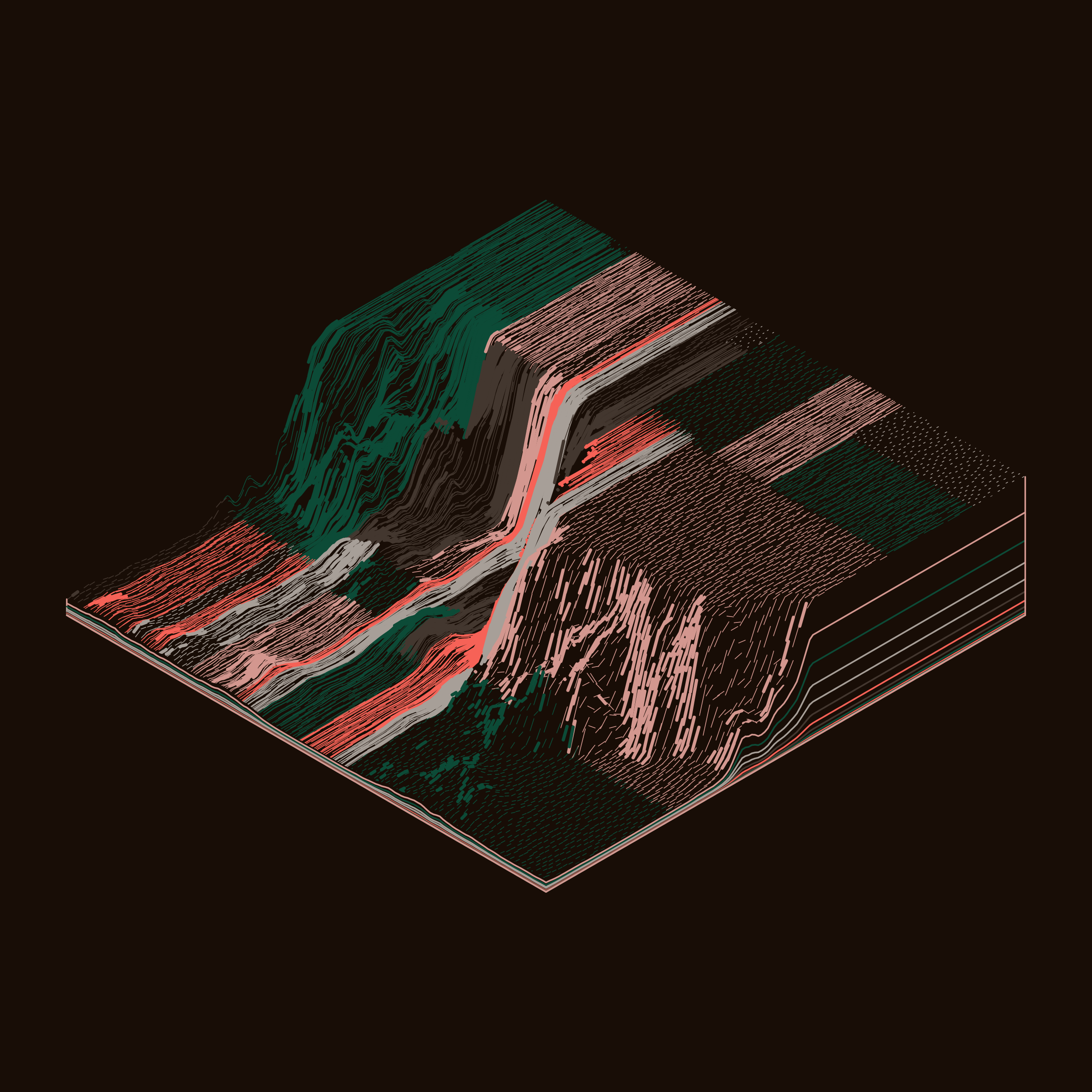 Art Blocks - Art Blocks v2 - Subscapes #84 - NFT # 53000084