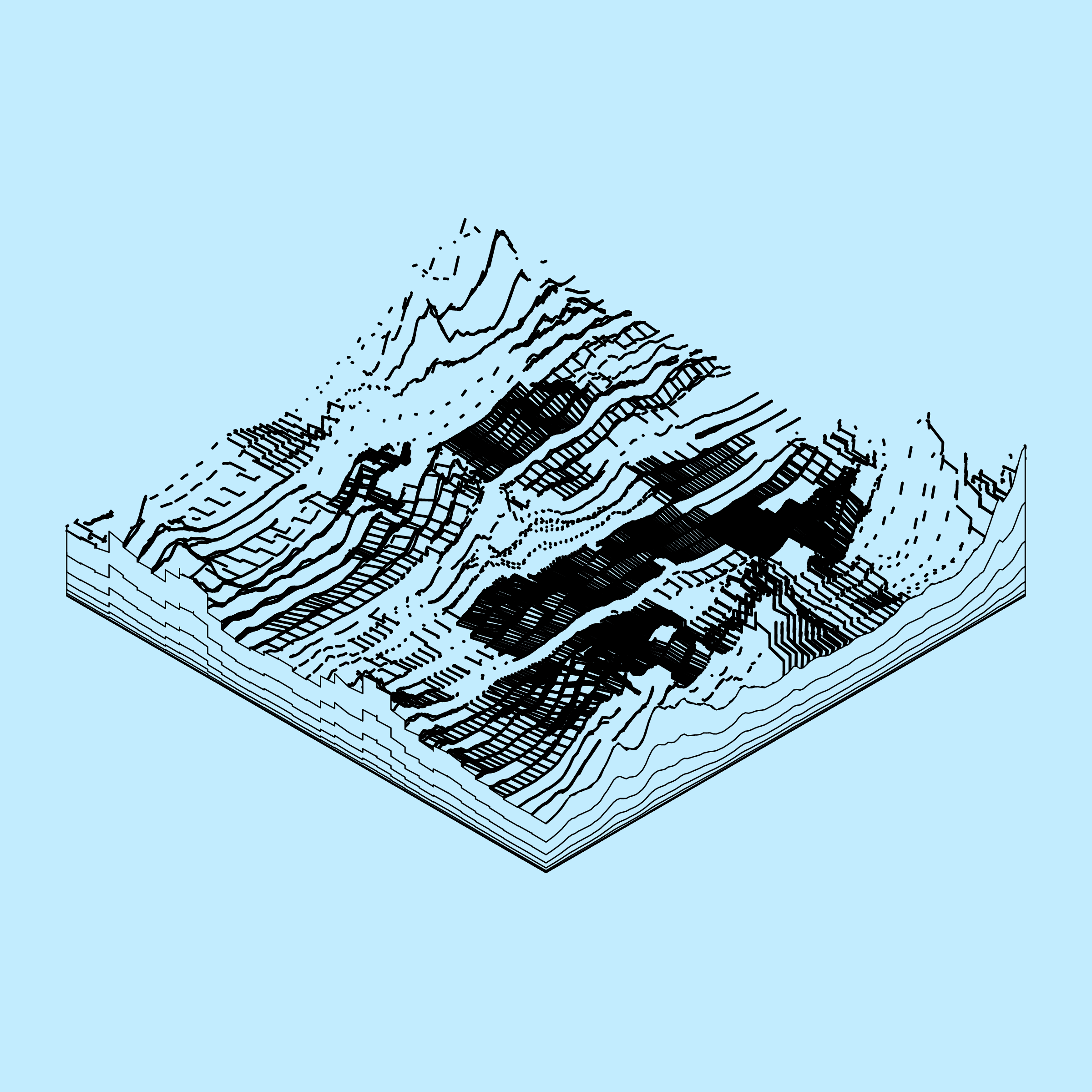 Art Blocks - Art Blocks v2 - Subscapes #86 - NFT # 53000086